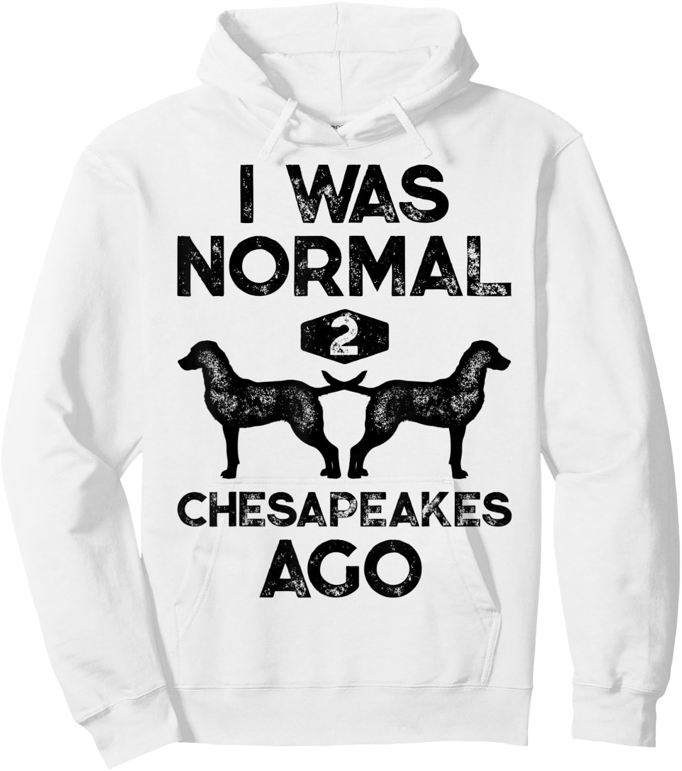 I Was Normal 2 Chesapeakes Ago Chesapeake Bay Retriever Dog Hoodie - Hoodie | White