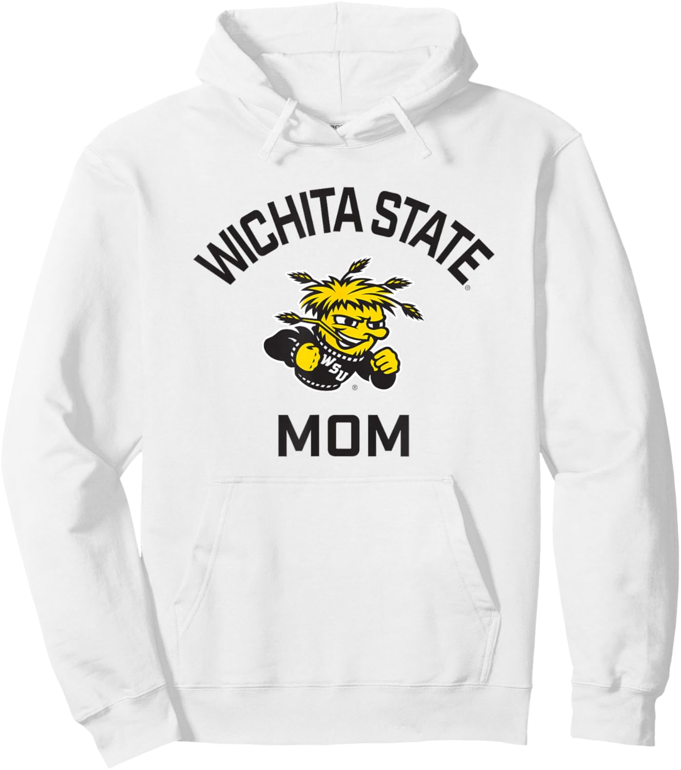 Wichita State University Shockers Arched Mom Hoodie - Hoodie | White
