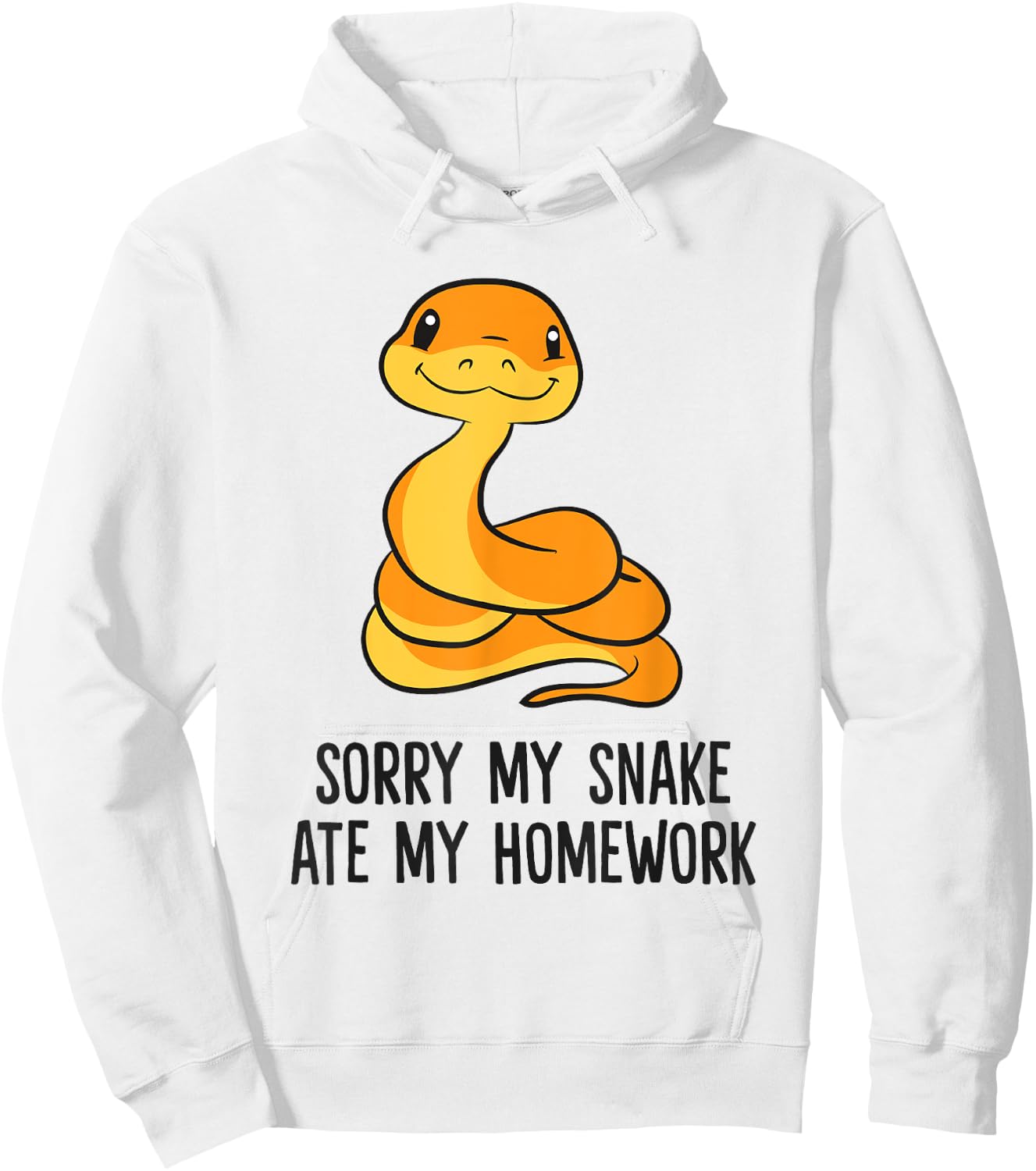 Snake Pet Son Daughter School Sorry My Snake Ate Homework Hoodie - Hoodie | White