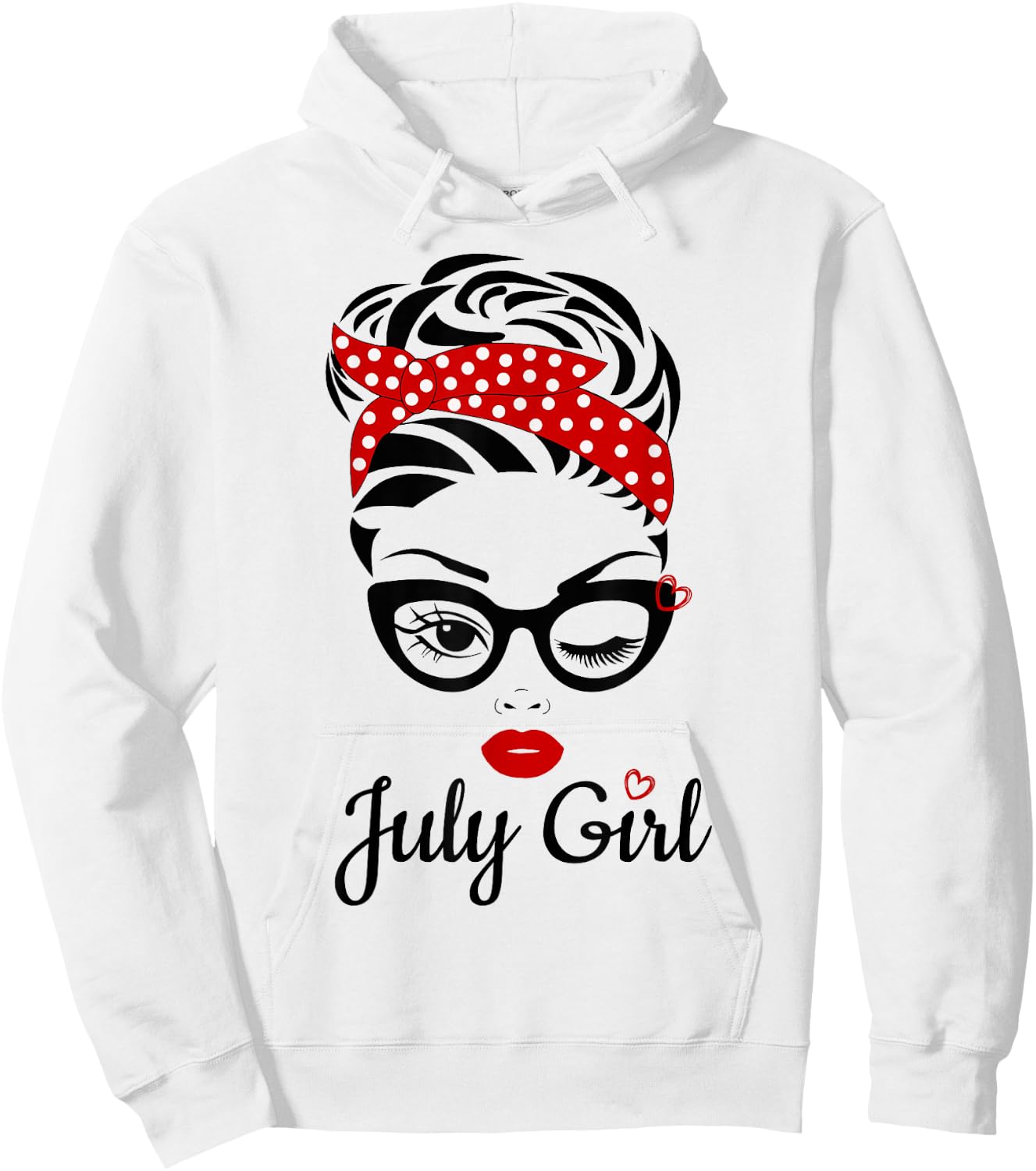 Women July Girl Birthday Girl Born July Birthday Hoodie - Hoodie | White