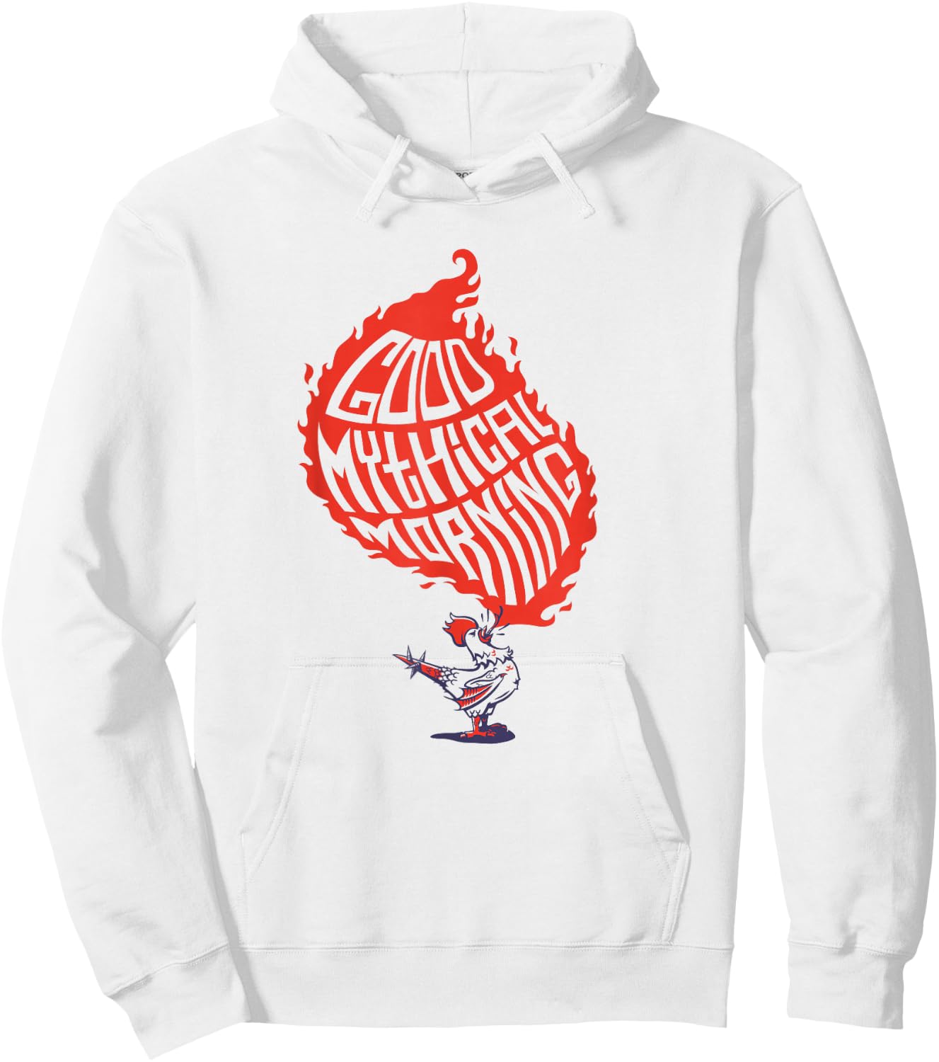 Good Mythical Morning Classic Logo Small Hoodie - Hoodie | White