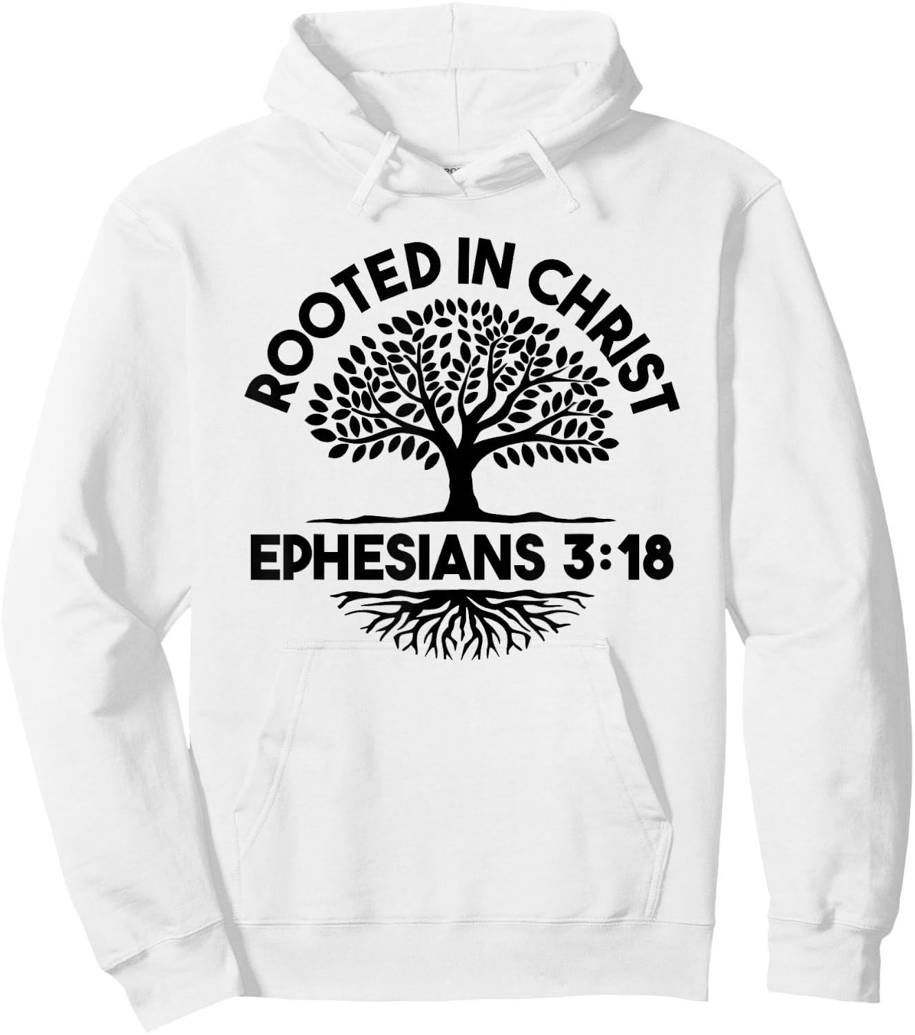 Christian Christianity Jesus Bible - Rooted In Christ Hoodie - Hoodie | White