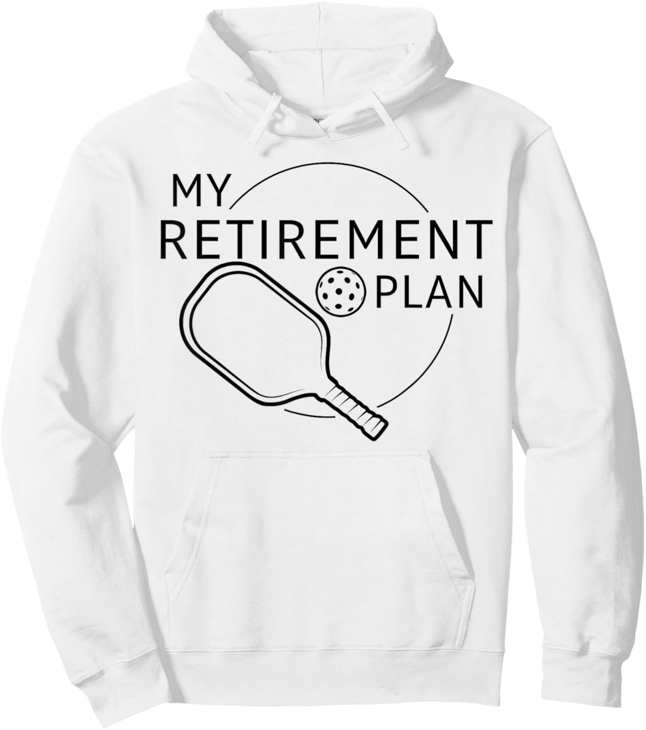 My Retirement Plan Pickleball Funny Pickleball Player Hoodie - Hoodie | White