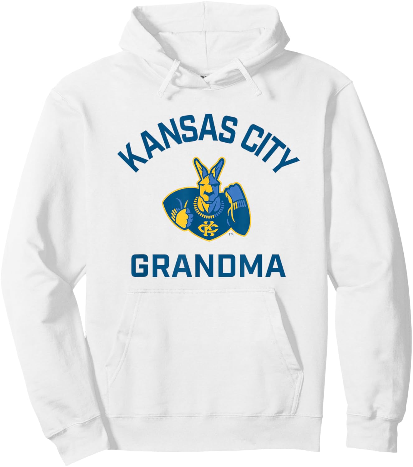 University of Missouri Kansas City UMKC Arched Grandma Hoodie - Hoodie | White