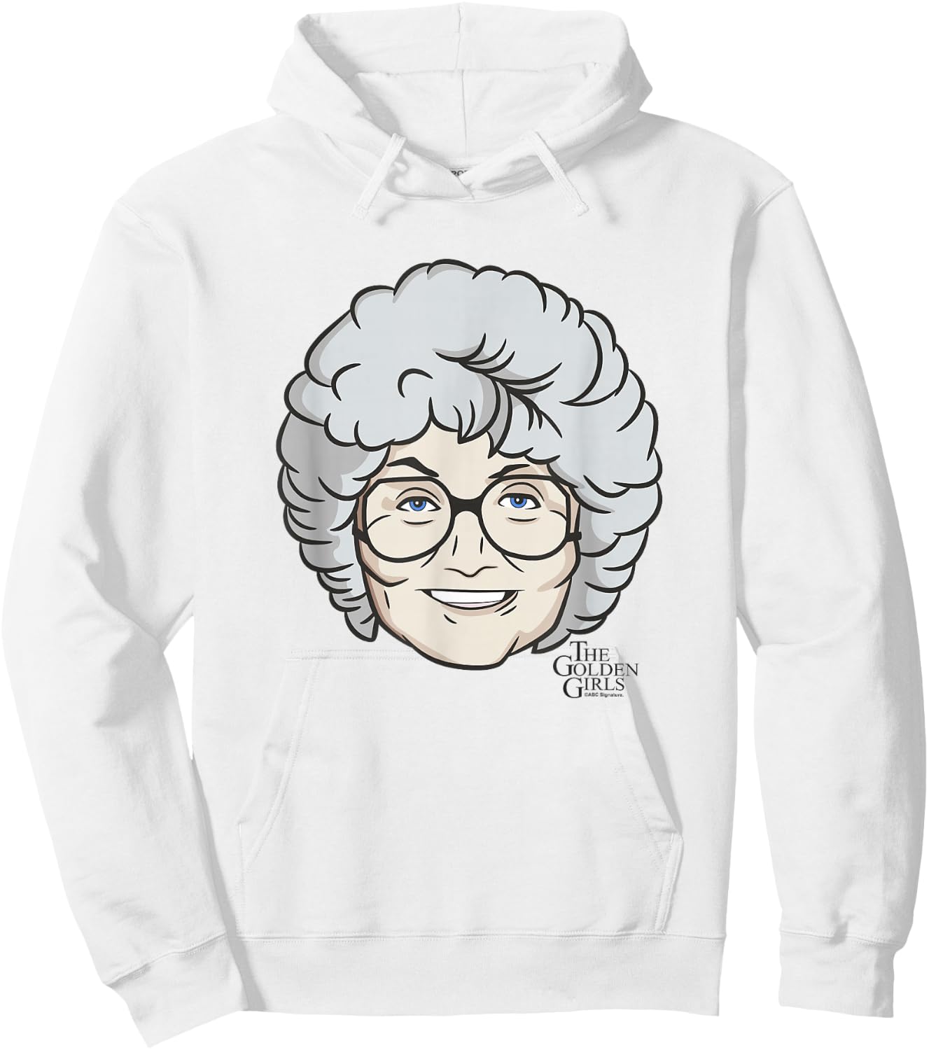 The Golden Girls Iconic Sophia Animated Big Face Portrait Hoodie - Hoodie | White