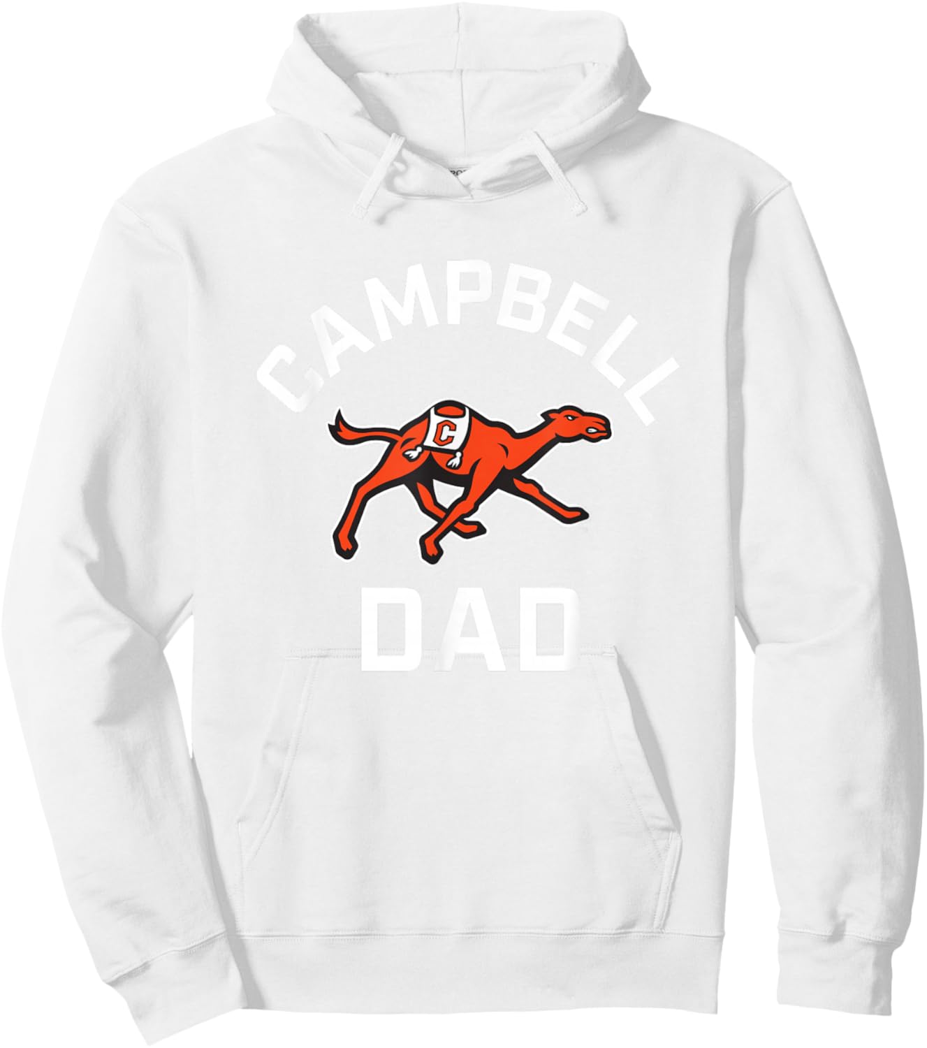 Campbell University Fighting Camels Arched Dad Hoodie - Hoodie | White