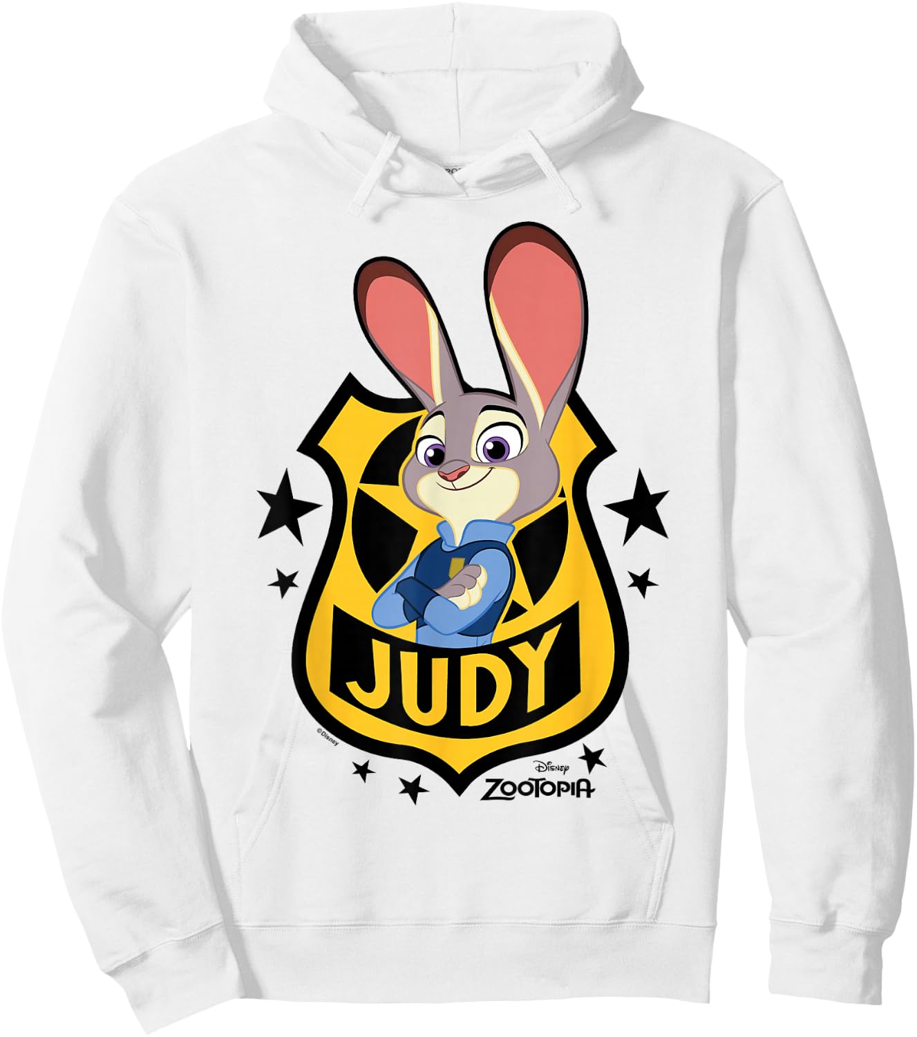 Zootopia - Judy Hopps Police Officer Badge Hoodie - Hoodie | White