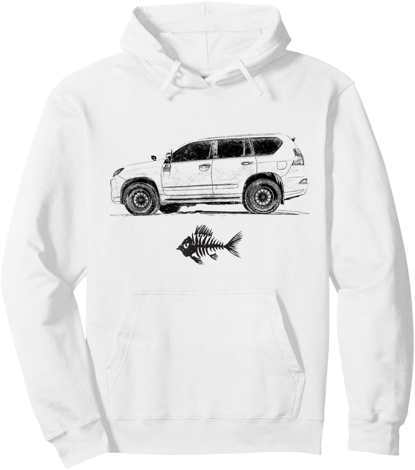 GX Fish for Beach Crawling Hoodie - Hoodie | White