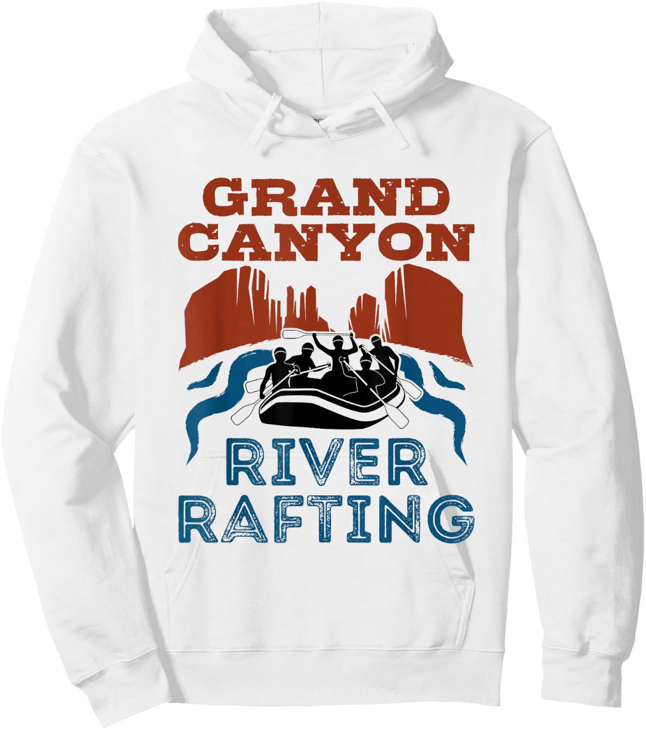 Grand Canyon River Rafting Colorado River Hoodie - Hoodie | White
