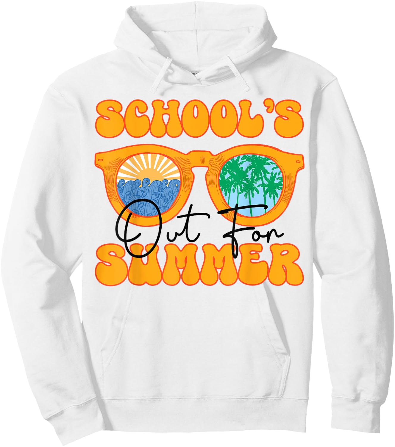 Schools Out For Summer Last Day Of School Kids Toddler Girls Hoodie - Hoodie | White