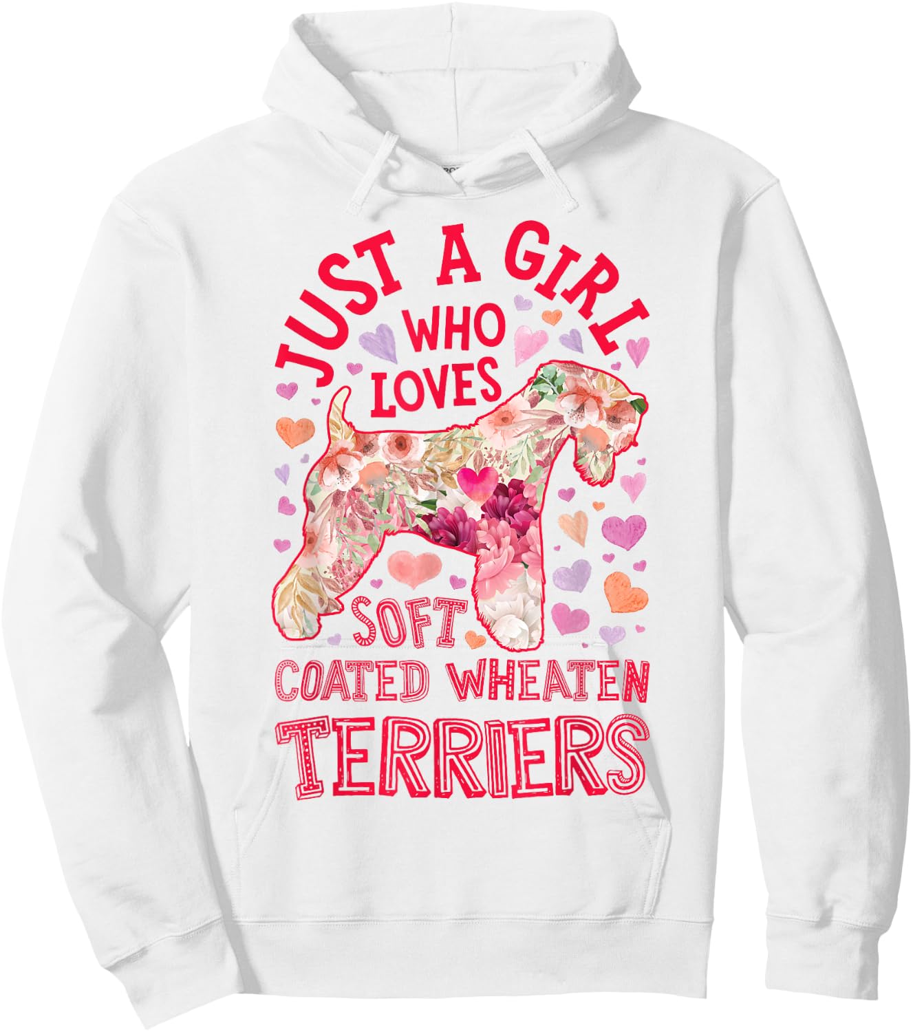 Soft Coated Wheaten Terrier Just A Girl Who Loves Dog Flower Hoodie - Hoodie | White
