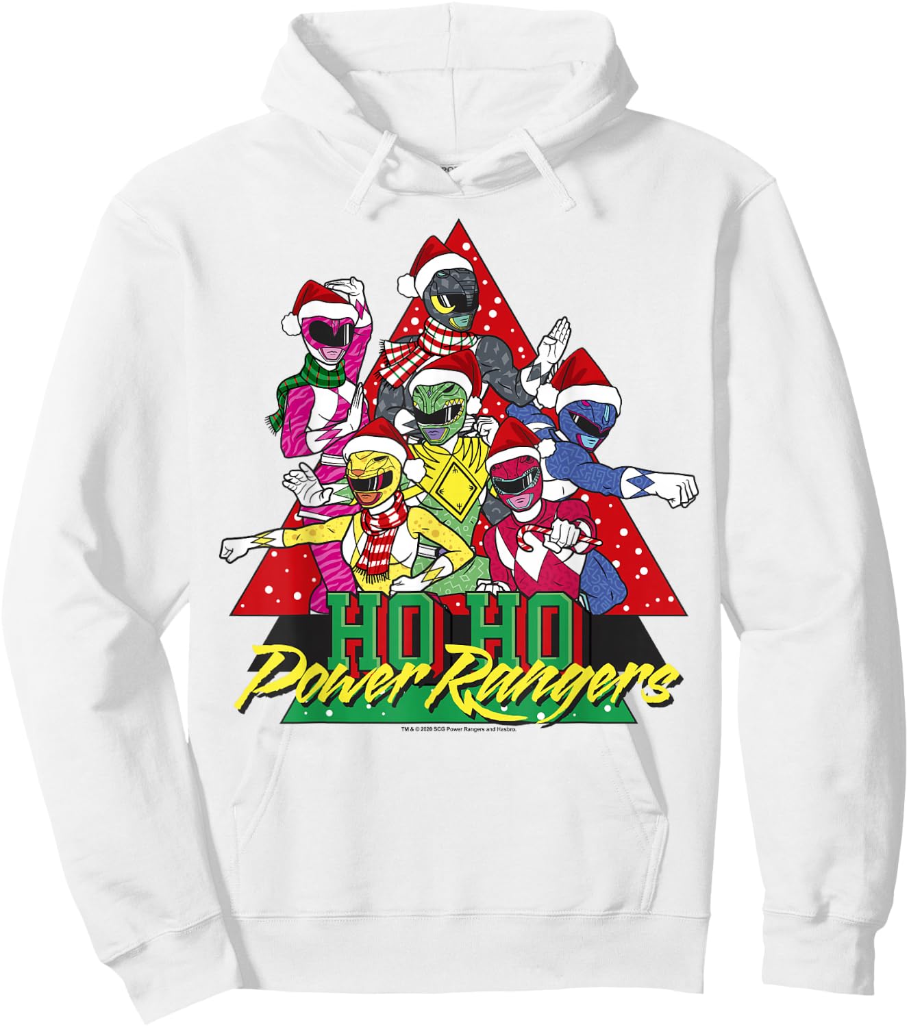 Power Rangers Power Rangers Christmas Ho Ho Hoodie - Hoodie | White