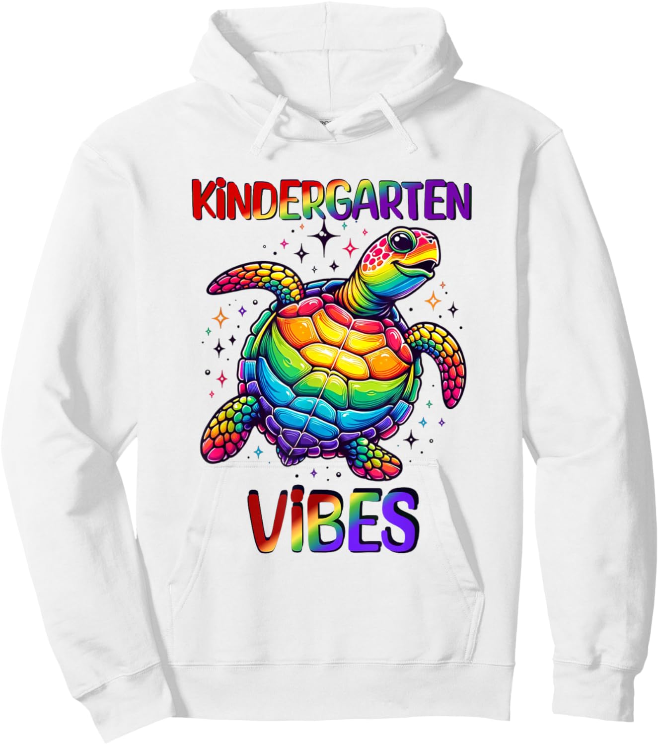 Kindergarten Vibes Sea Turtle Boys Girls Teacher School Hoodie - Hoodie | White
