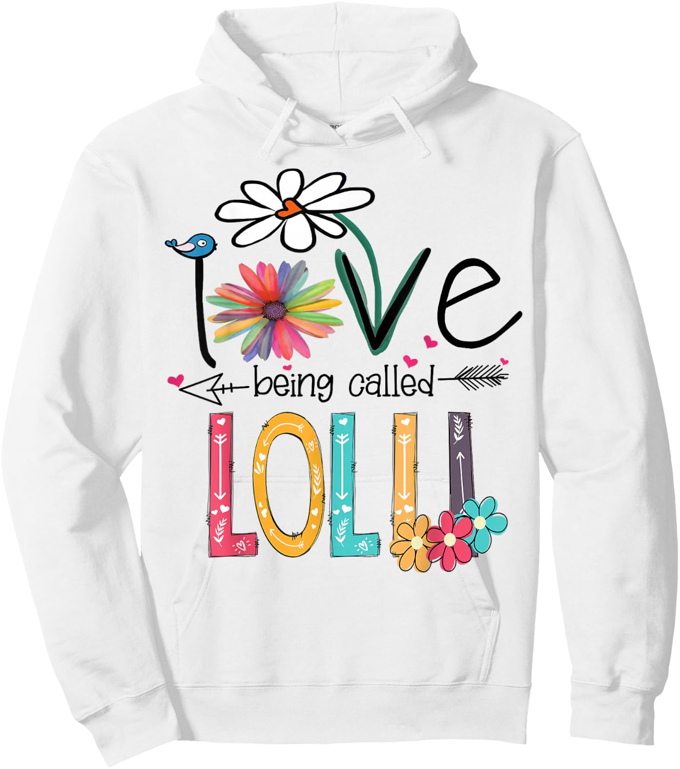 I love being called Lolli Cute Design Lolli Grandma Women Hoodie - Hoodie | White
