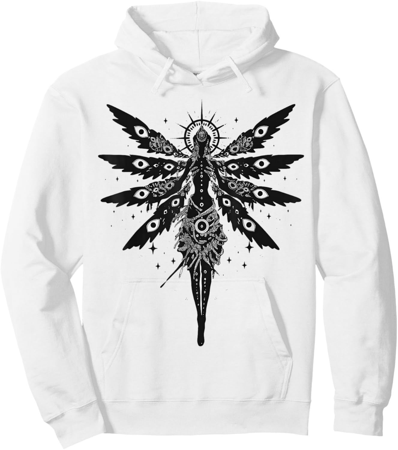 Biblically Accurate Angel Seraphim Gothic Seraph Hoodie - Hoodie | White