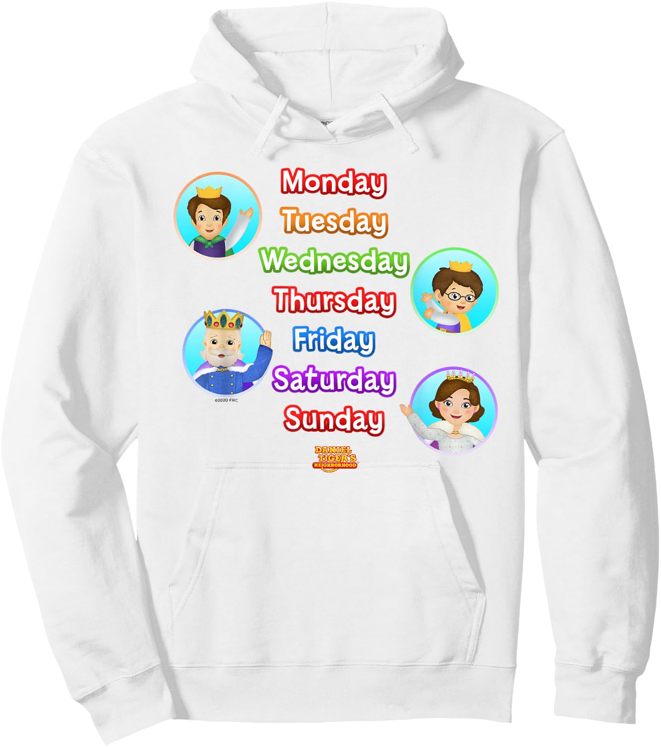 Daniel Tiger's Neighborhood: Royal Days of the Week Hoodie - Hoodie | White