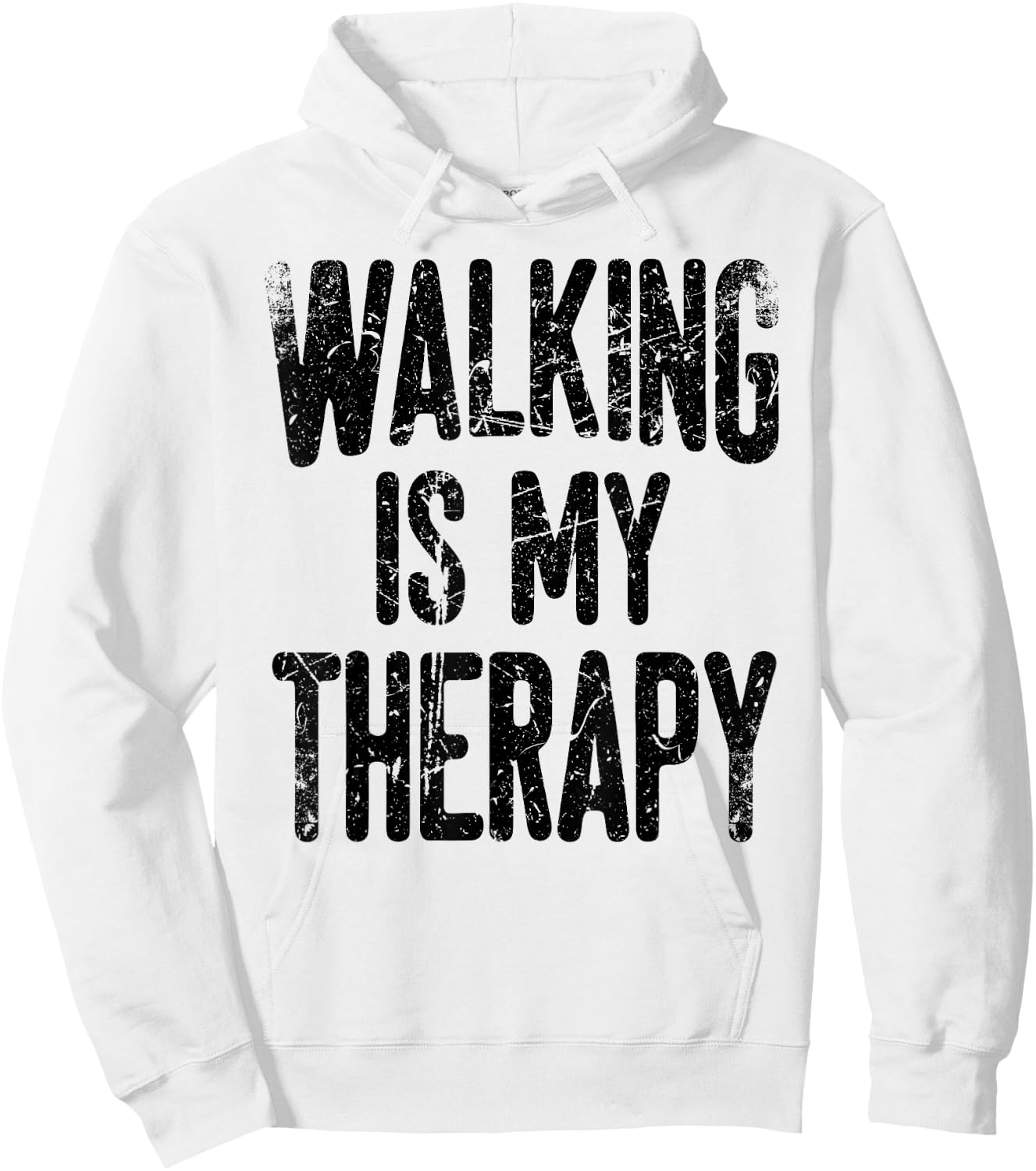 Walking is my therapy Hoodie - Hoodie | White