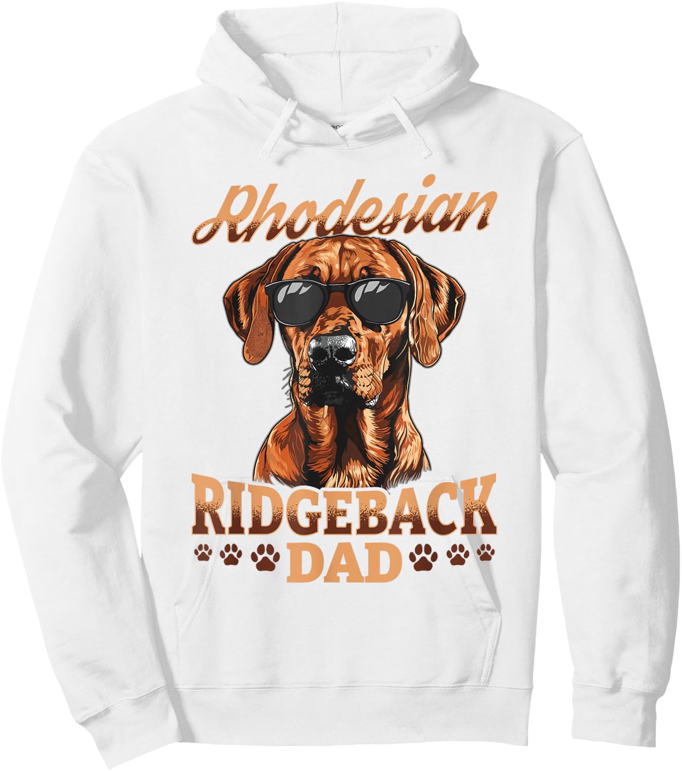 Rhodesian Ridgeback Dog Breed Rhodesian Ridgeback Dad Hoodie - Hoodie | White