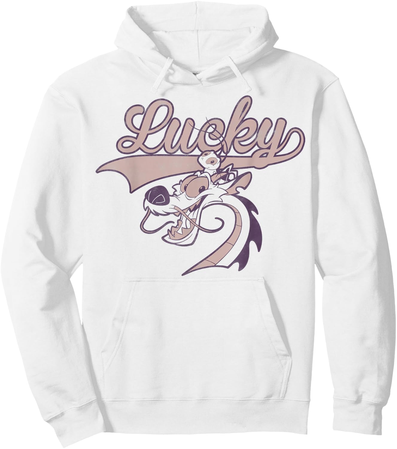 Disney Mulan Mushu and CRI-Kee Lucky Portrait Hoodie - Hoodie | White