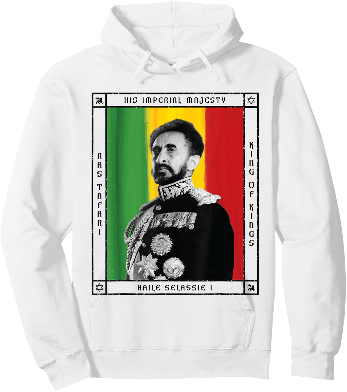 His Imperial Majesty Haile Selassie I Hoodie - Hoodie | White