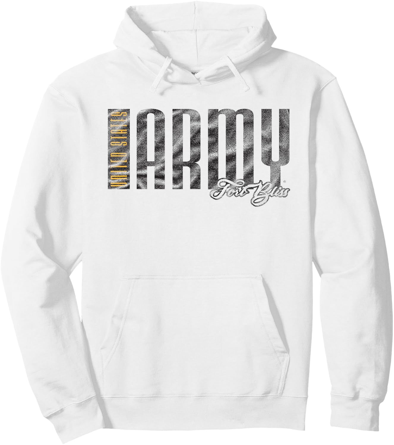 United States Army Military Fort Bliss Vintage Hoodie - Hoodie | White