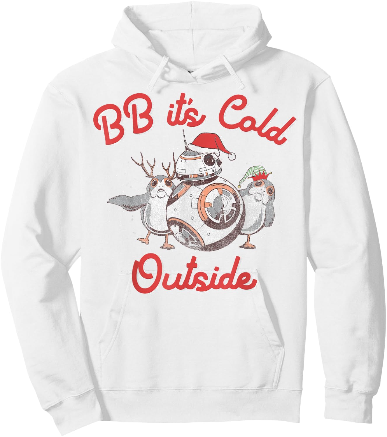 Star Wars Christmas BB It's Cold Outside Hoodie - Hoodie | White