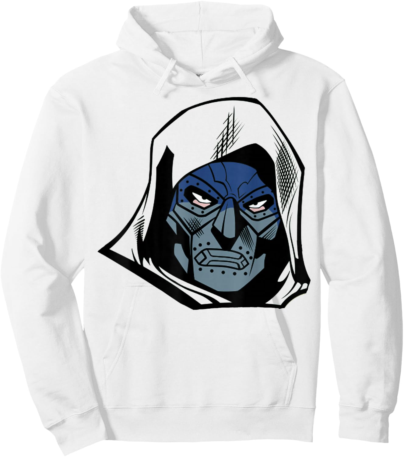Marvel Fantastic Four Doctor Doom Big Face Hoodie - Hoodie | White
