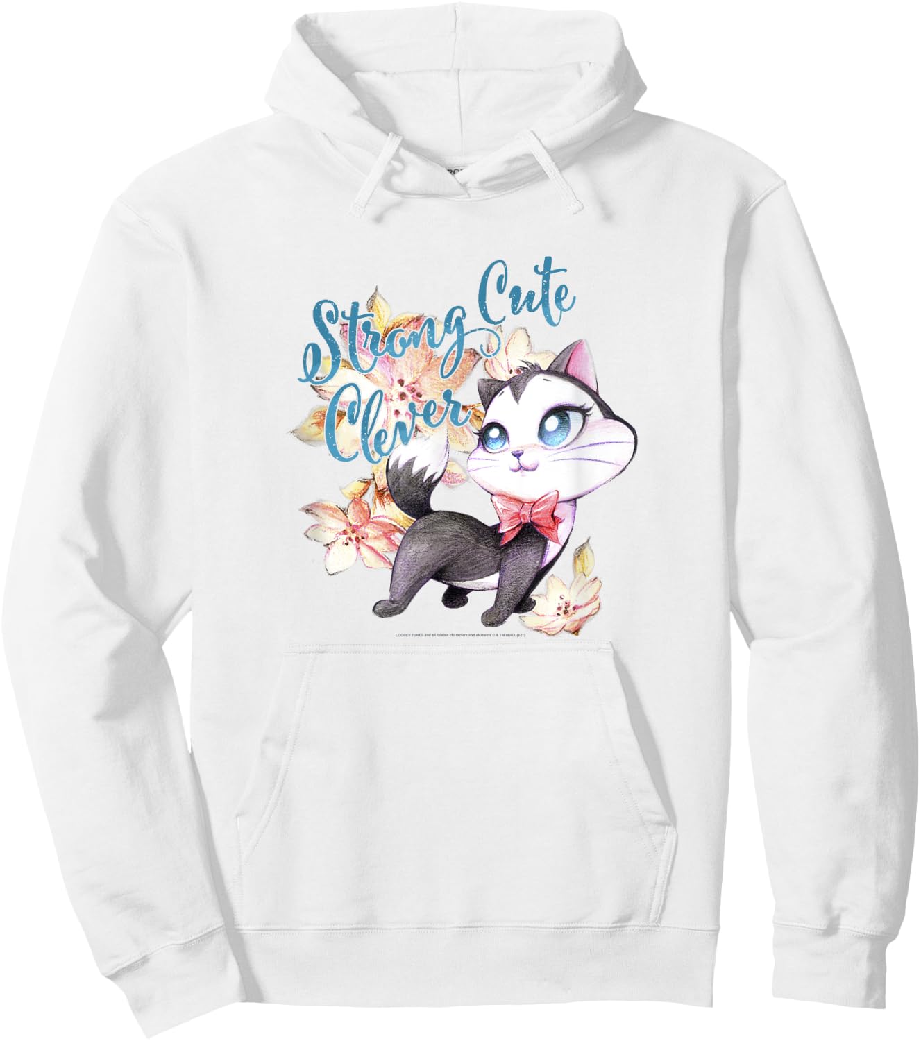 Looney Tunes Pussyfoot Strong Cute Clever Kitty Hoodie - Hoodie | White