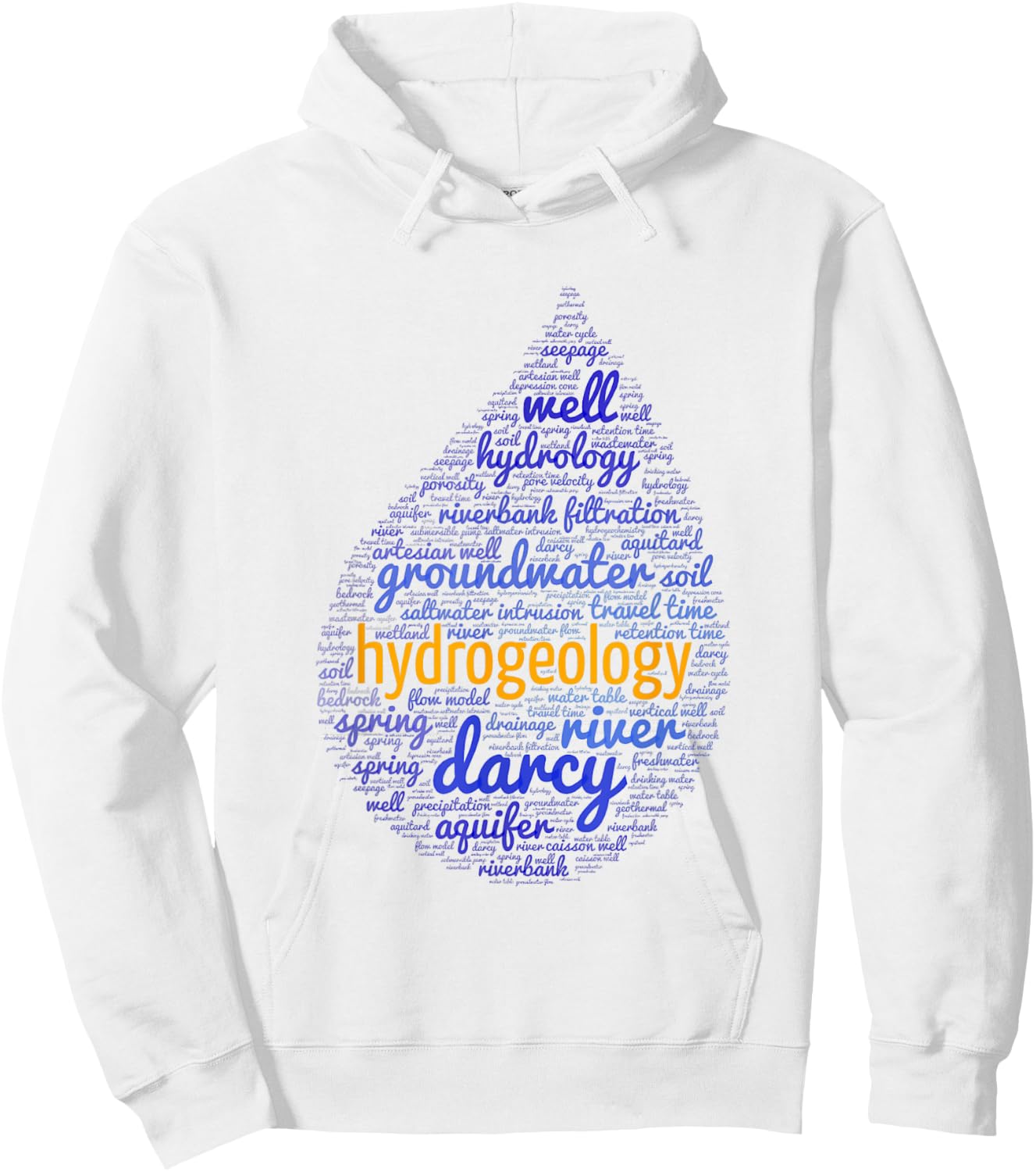 Hydrogeology | Funny | Engineer | Environmental Science Hoodie - Hoodie | White