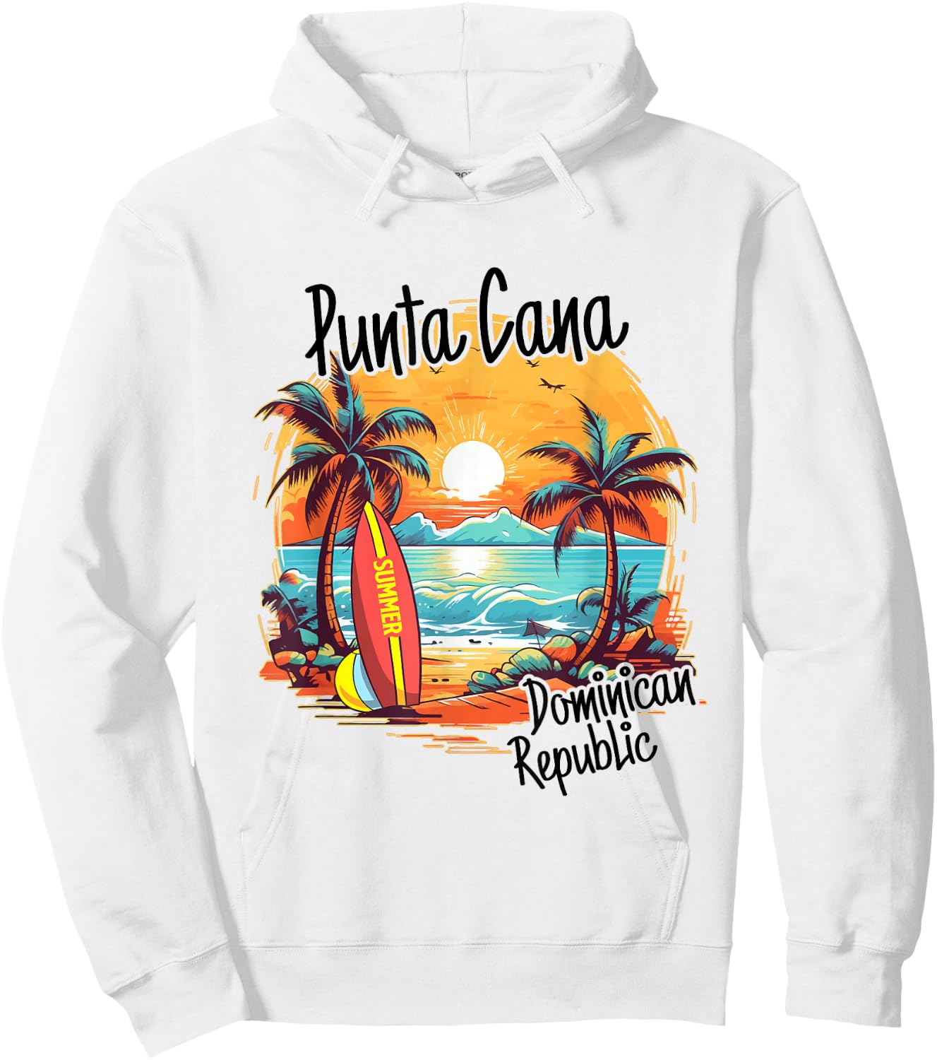 Punta Cana Dominican Republic Vacation Beach Family Trip Hoodie - Hoodie | White