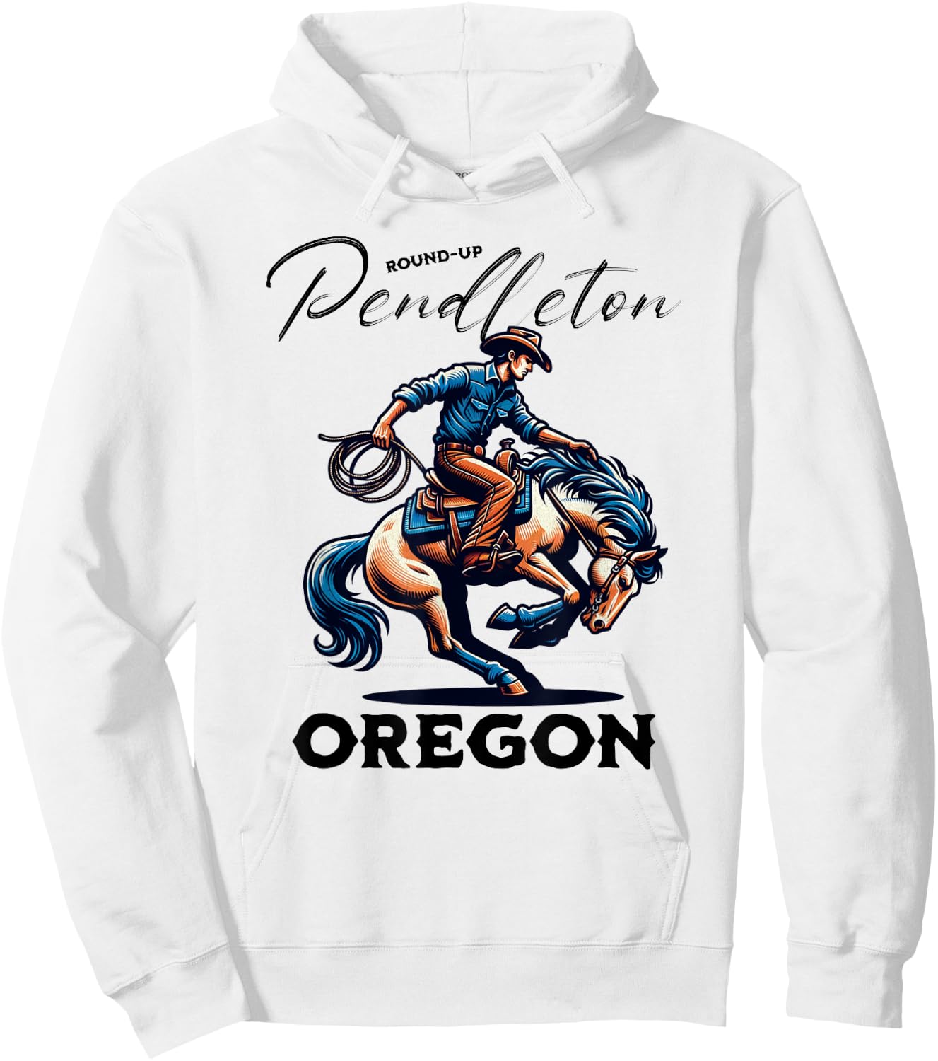 Pendleton Round-Up Oregon Rodeo Days Hoodie - Hoodie | White