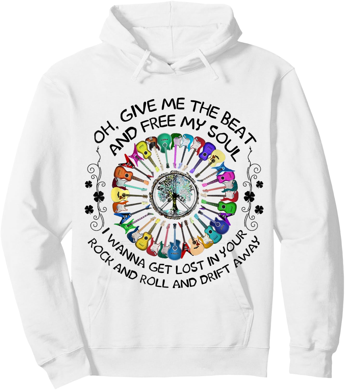 Oh Give Me The Beat And Free My Soul I Wanna Get Lost In You Hoodie - Hoodie | White