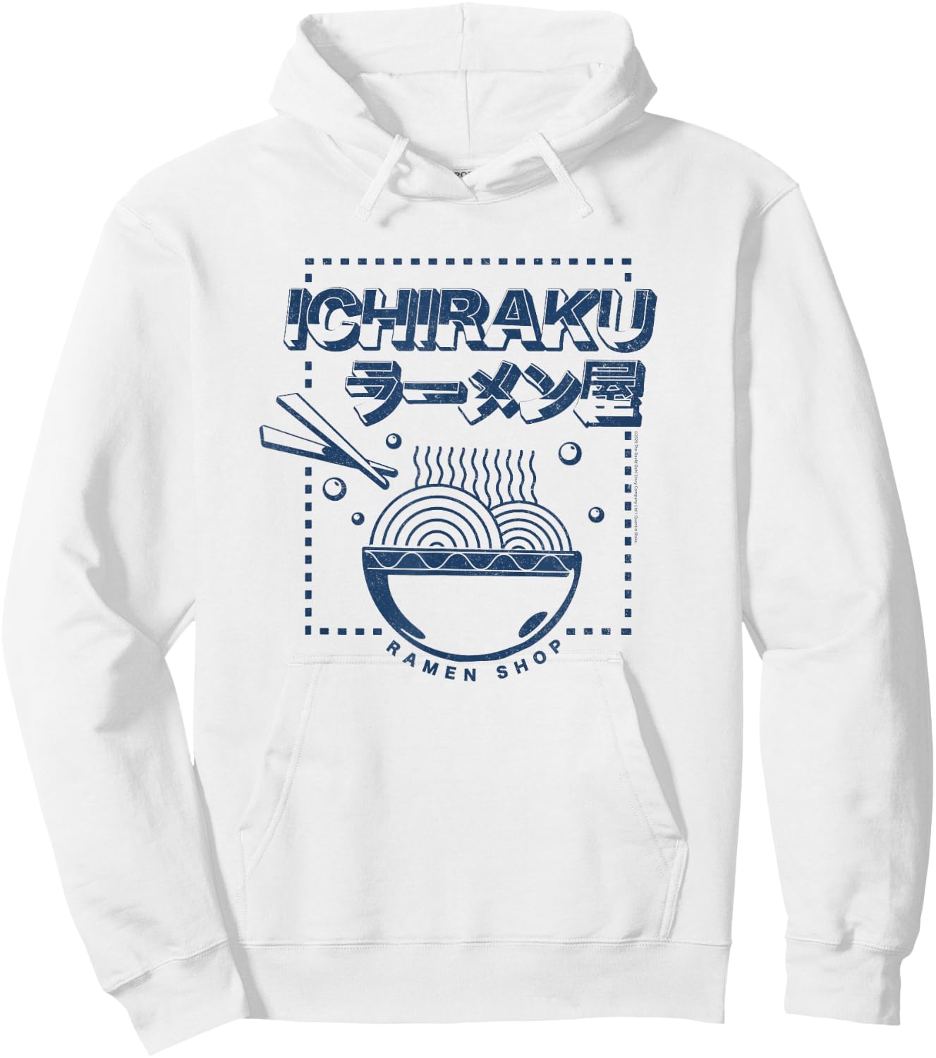 Naruto Shippuden Ichiraku Ramen Shop Logo Anime Hoodie - Hoodie | White