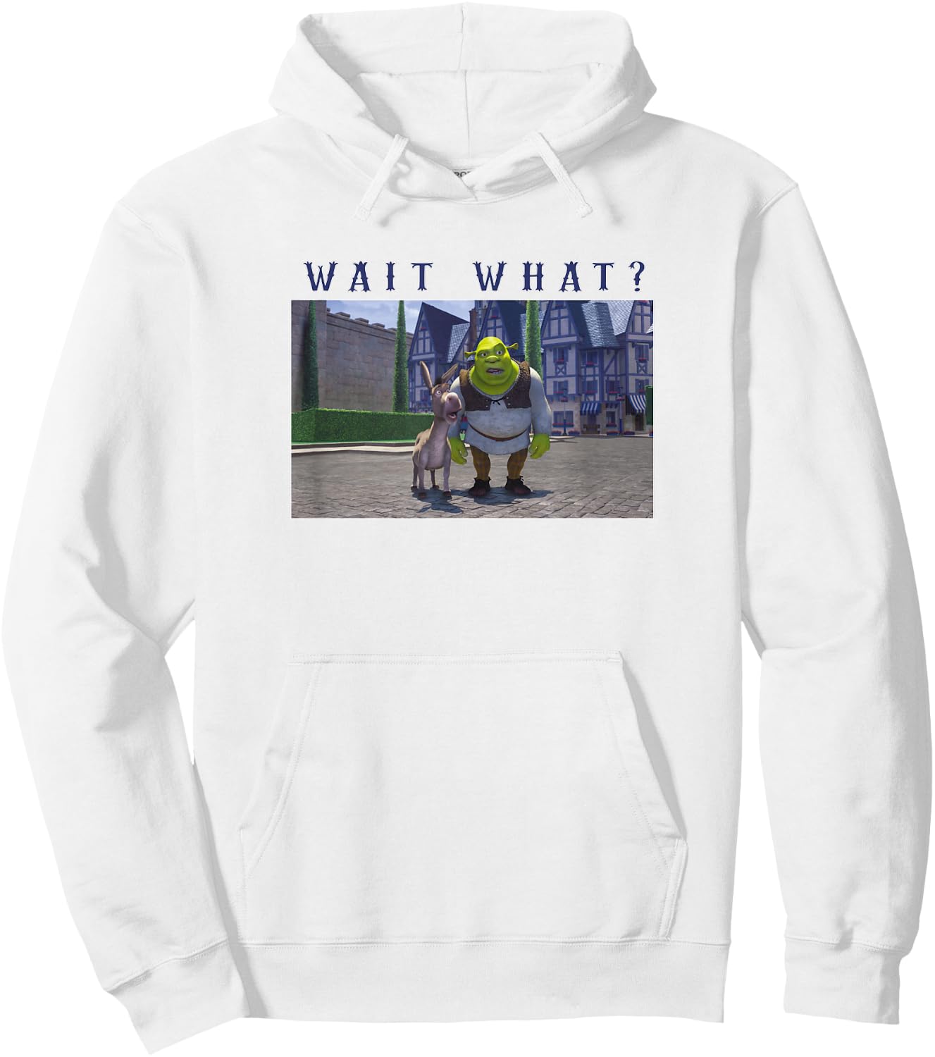 Shrek & Donkey Wait What Hoodie - Hoodie | White