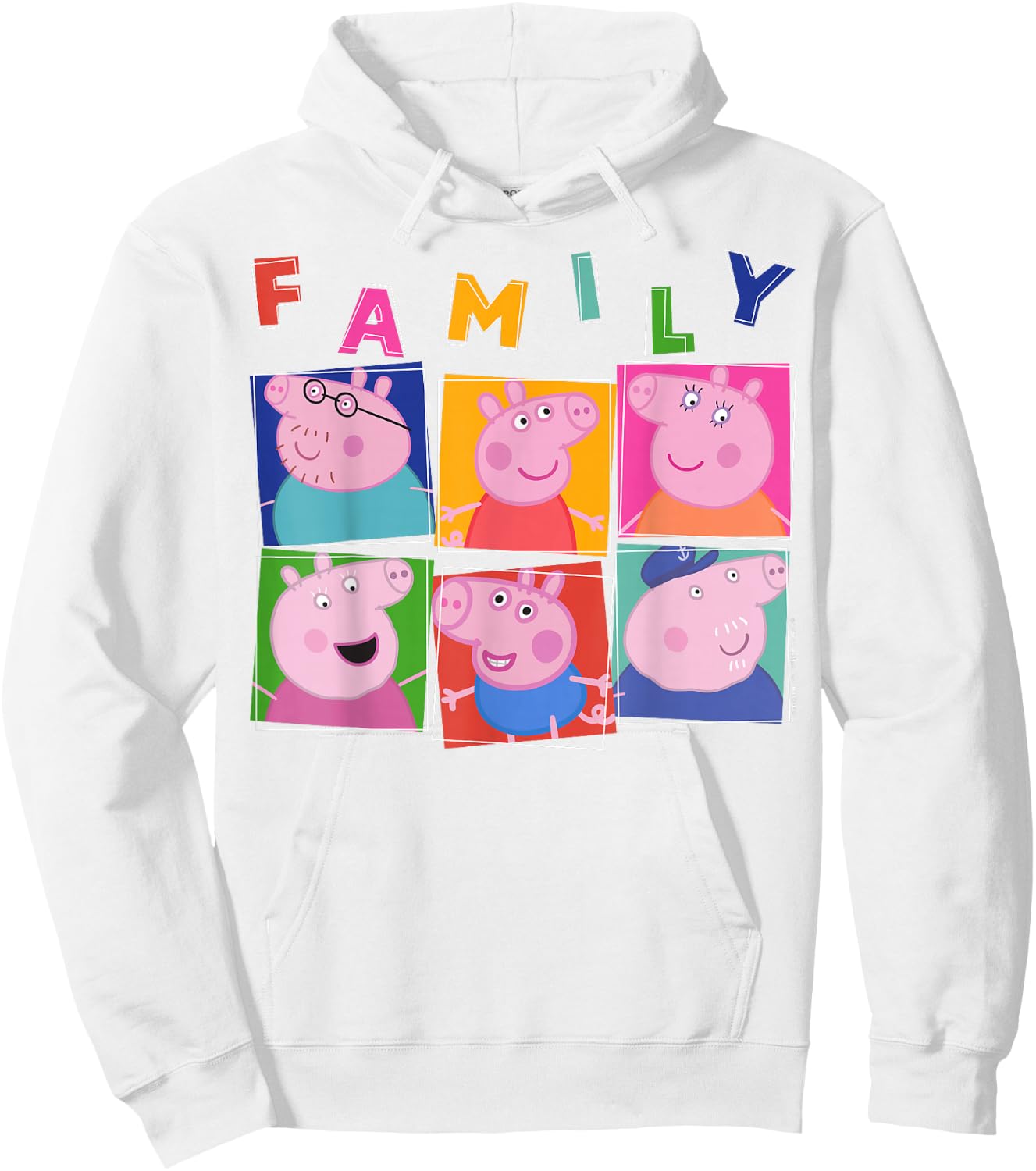 Peppa Pig Family Box Up Hoodie - Hoodie | White