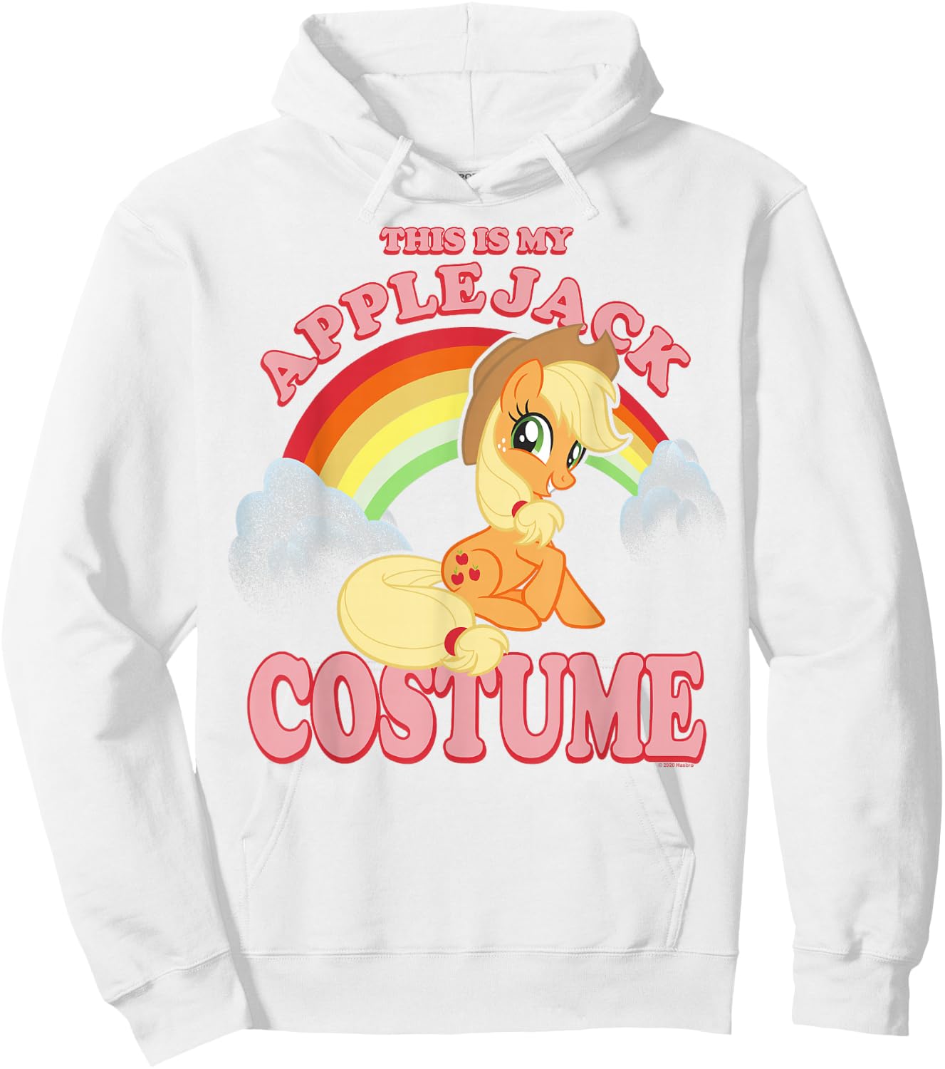 My Little Pony Halloween This Is My Applejack Costume Retro Hoodie - Hoodie | White