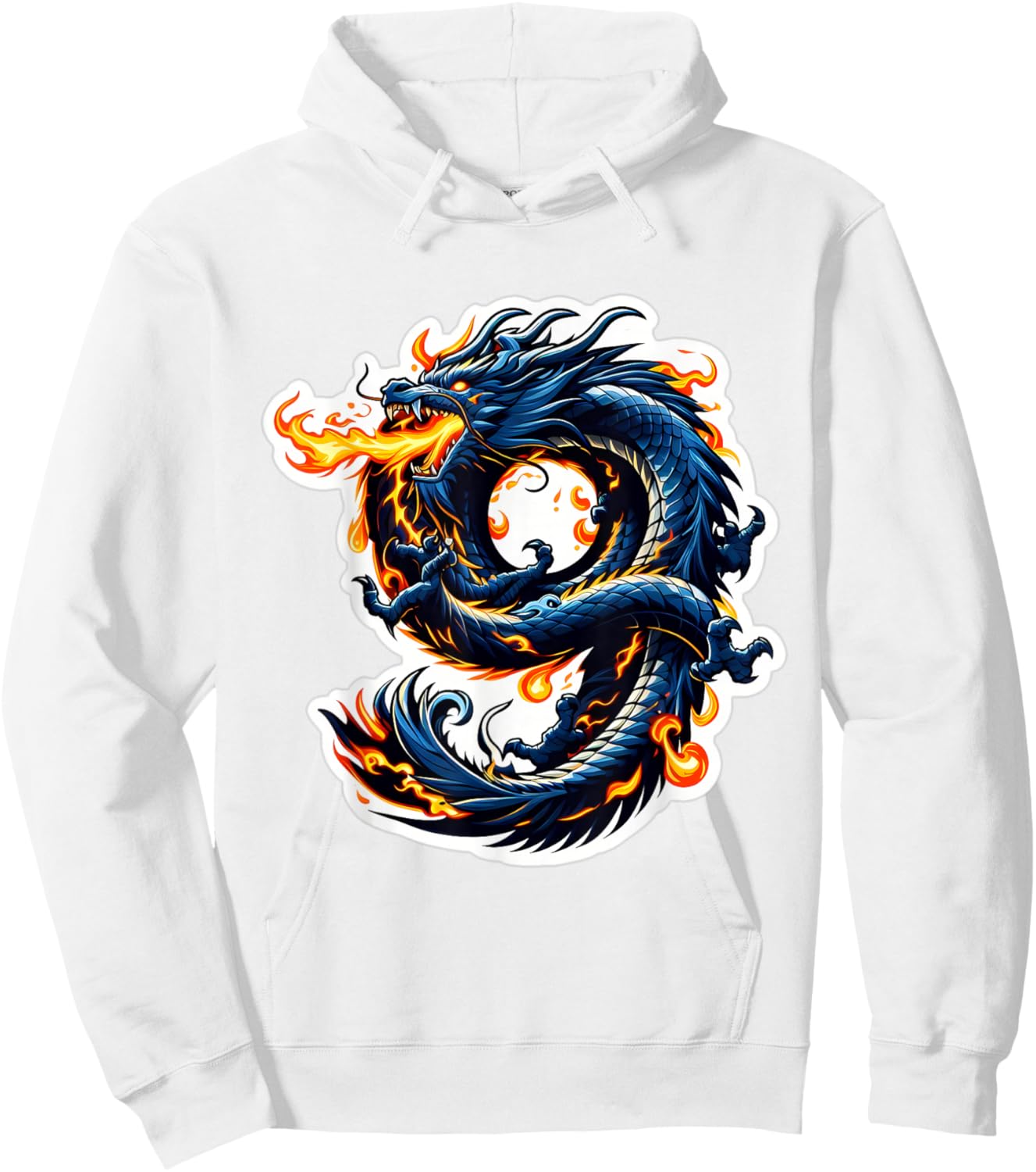 Turning 9 Years Old Dragon Birthday Party 9th Bday Boy, Girl Hoodie - Hoodie | White