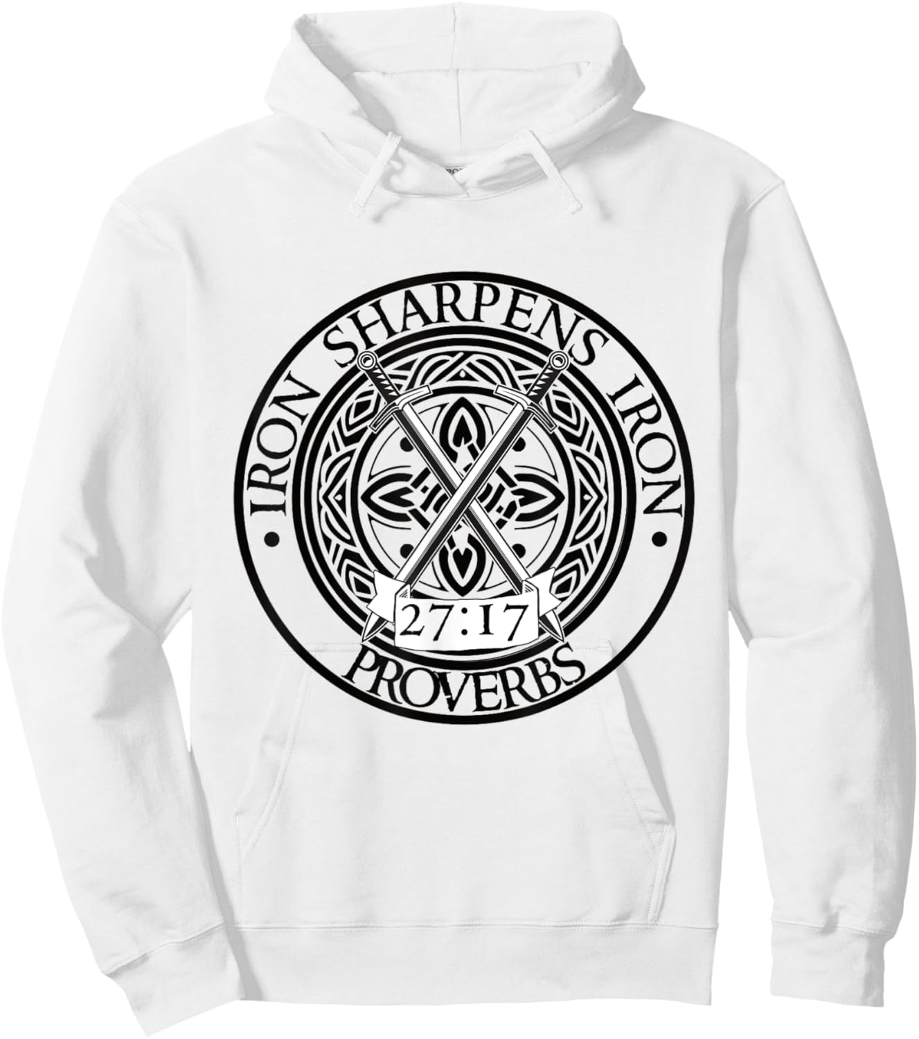Iron Sharpens Iron Stronger Together Proverbs 27:17 Hoodie - Hoodie | White