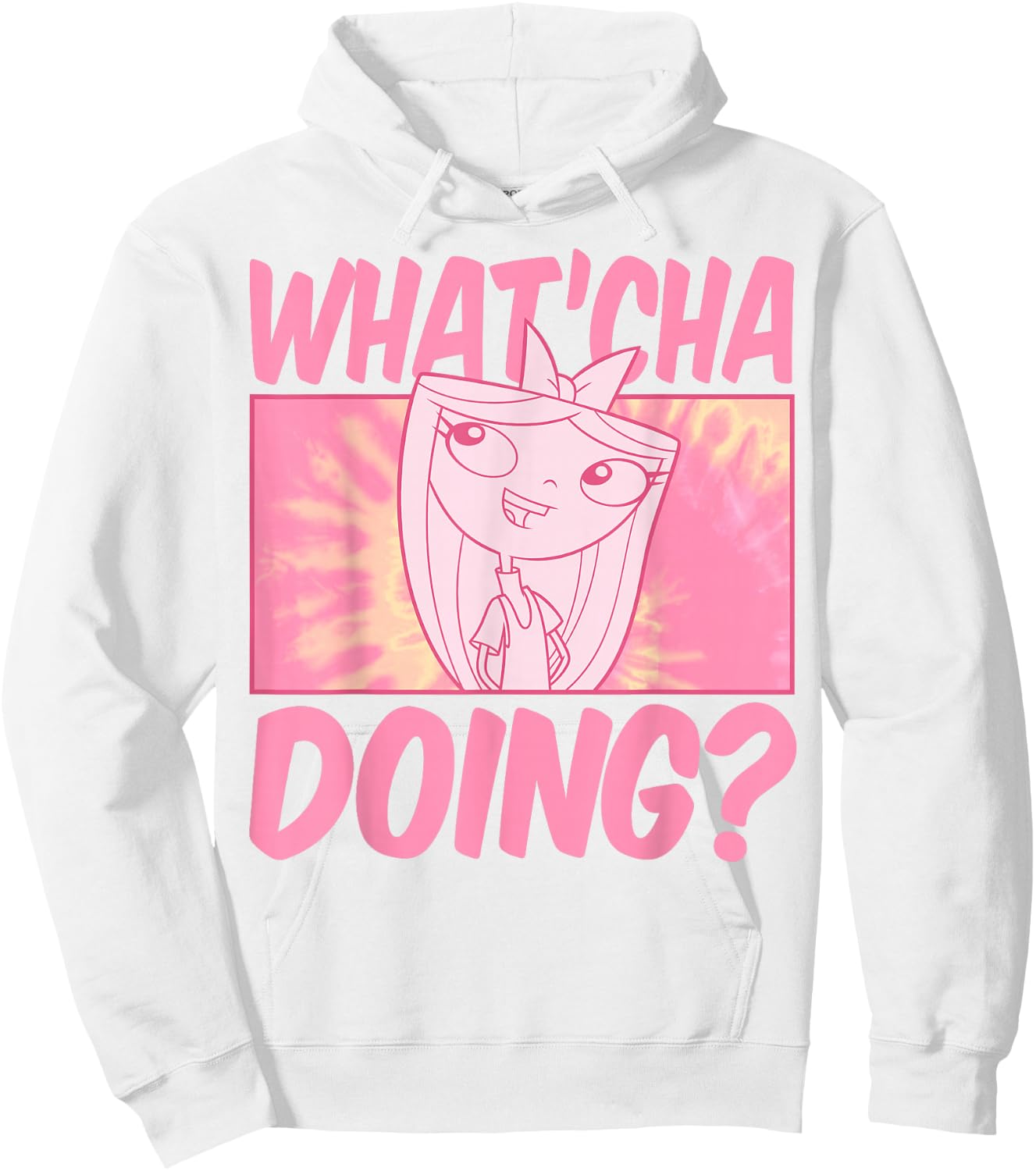Disney Phineas and Ferb Whatcha Doing Small Hoodie - Hoodie | White