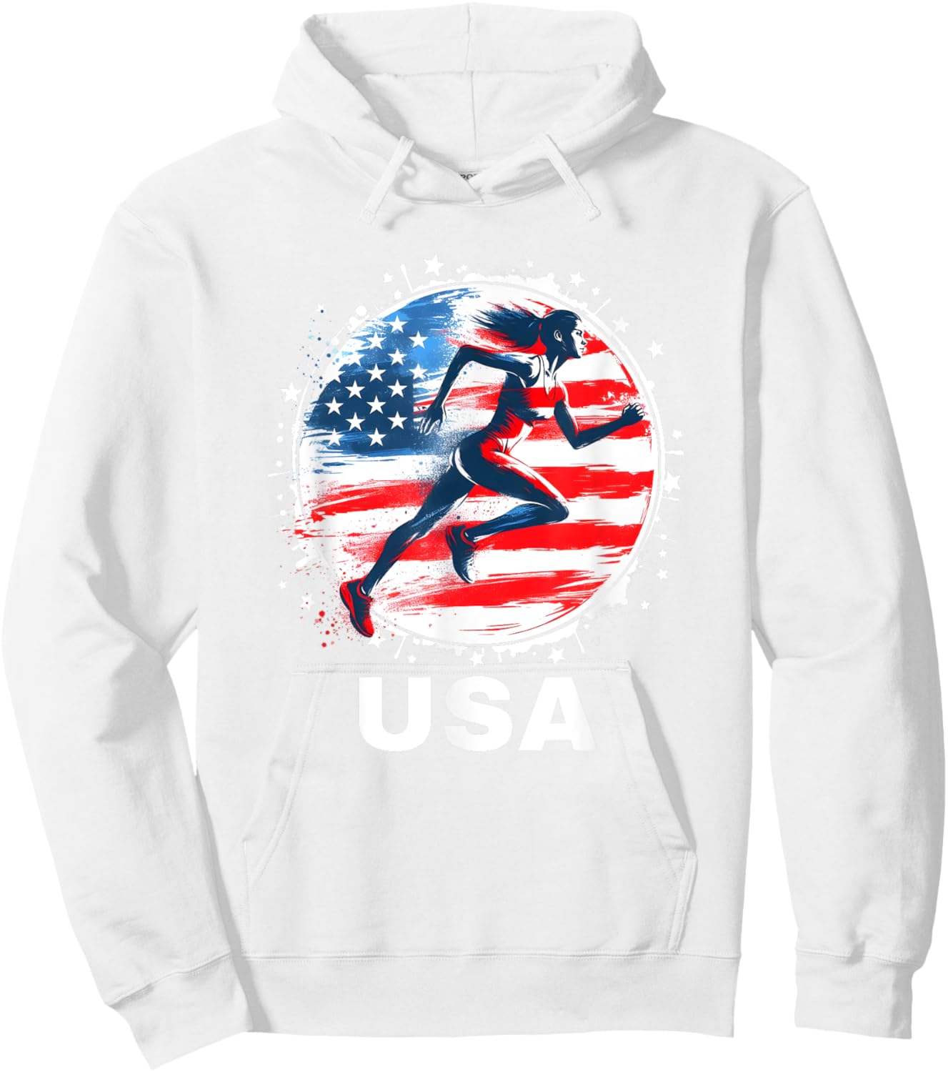 Track and Field USA Women Track and Field USA Team Hoodie - Hoodie | White