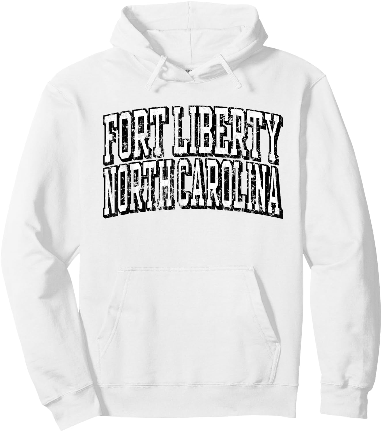 Fort Liberty North Carolina United States Army Military Hoodie - Hoodie | White
