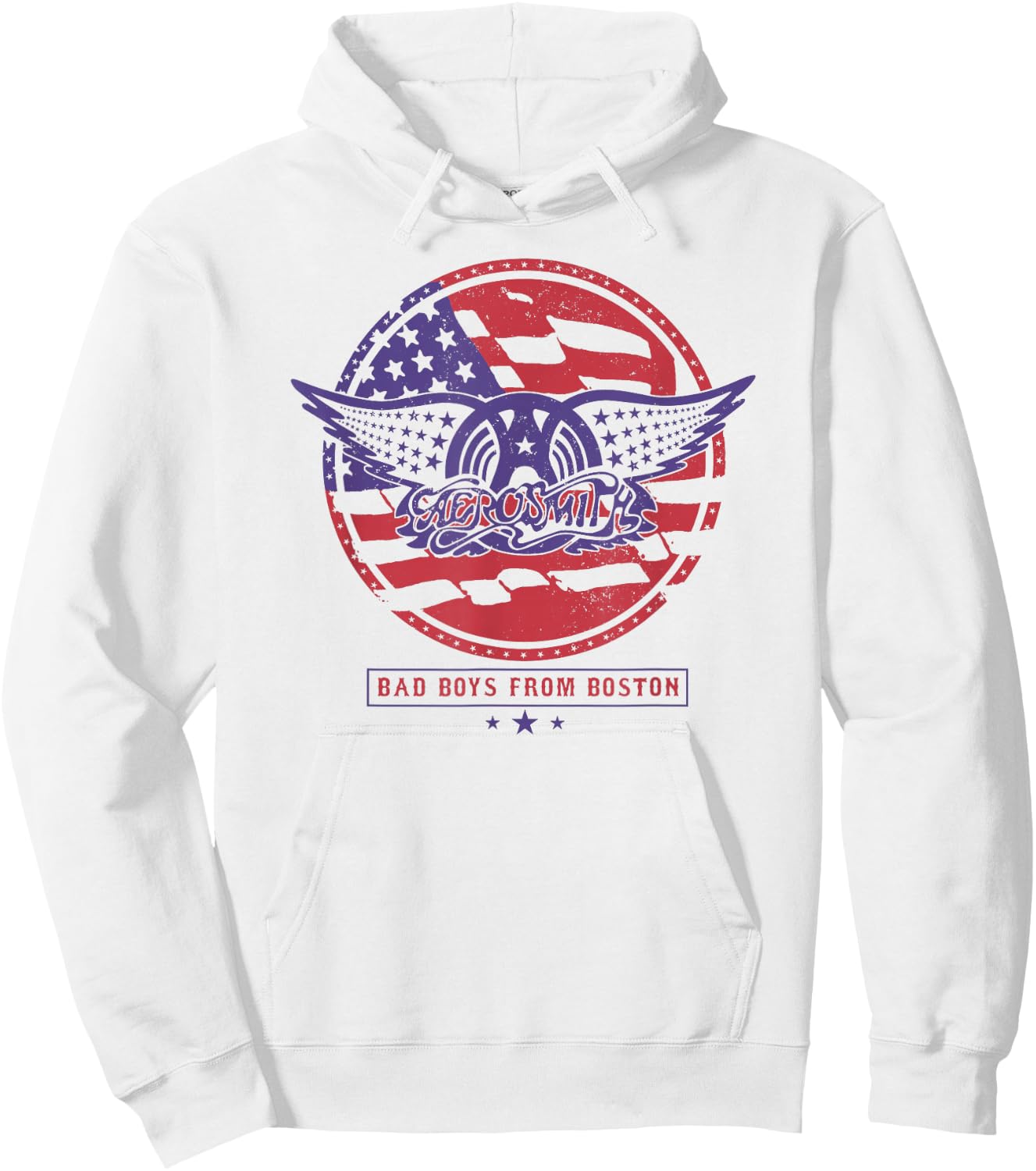 Aerosmith - Red, White & Boston Hoodie - Hoodie | White
