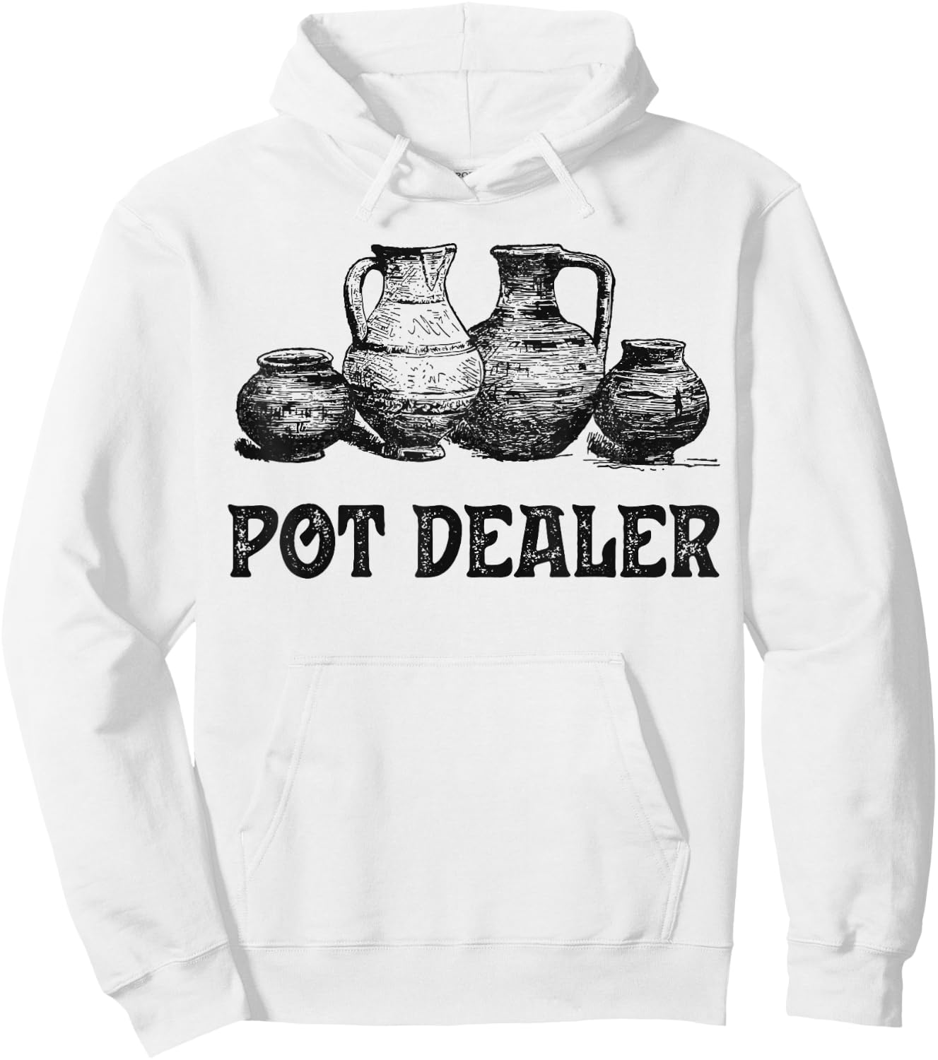 Pottery Pot Dealer Potter Clay Ceramic Artist Men Women Hoodie - Hoodie | White