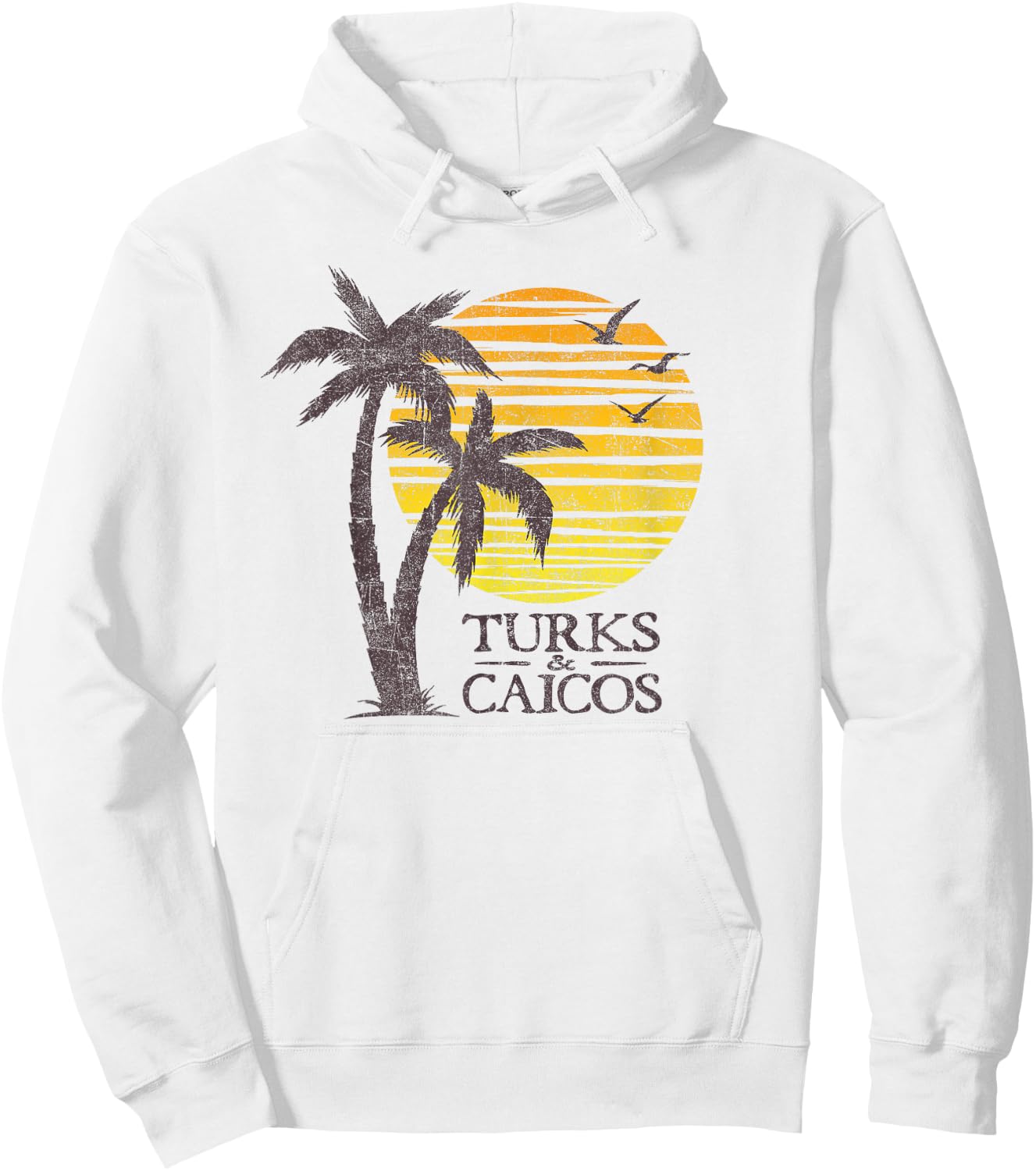 Turks and Caicos Islands Sunset Beach Vacation Souvenir Hoodie - Hoodie | White