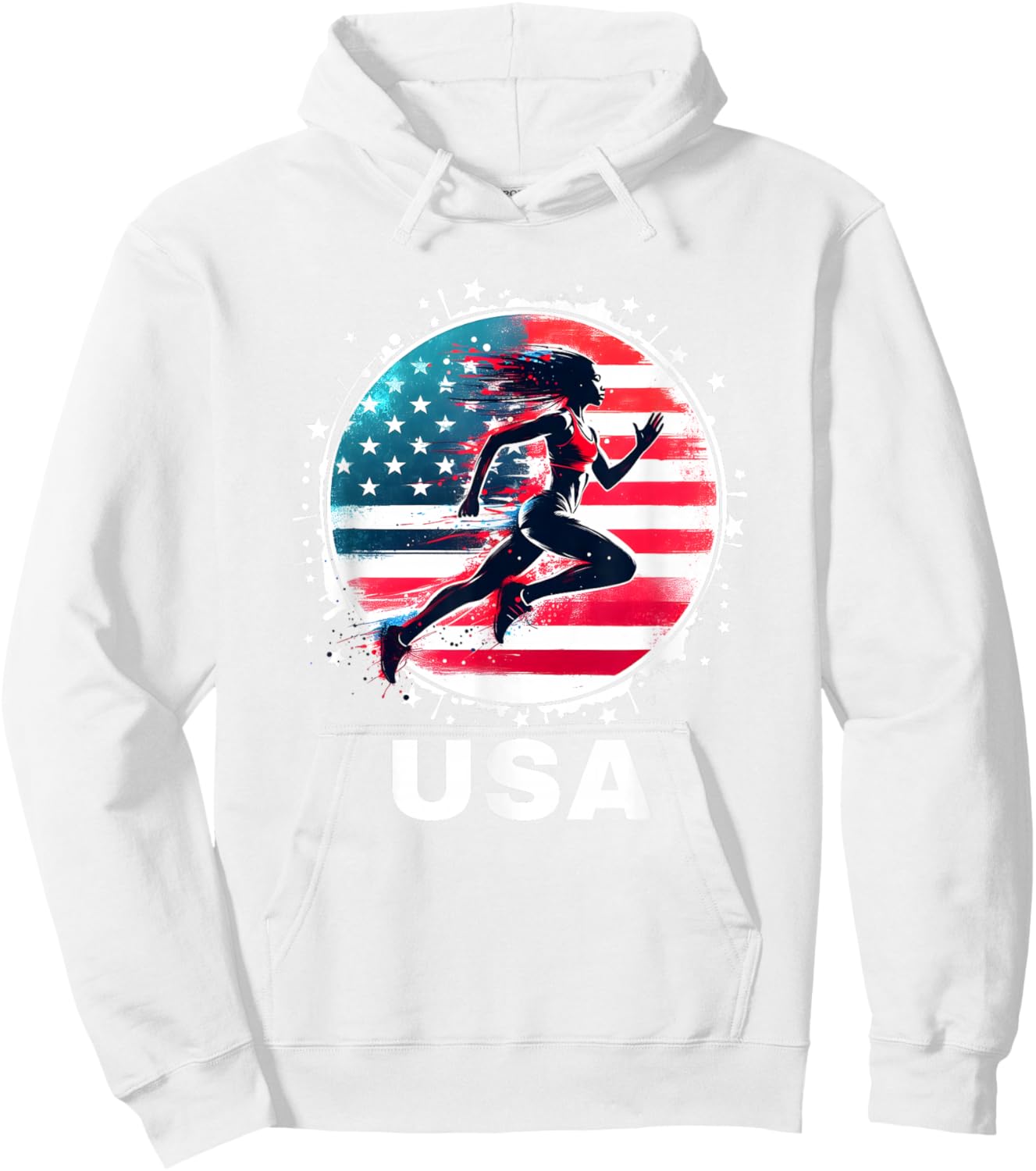 Track and Field USA Women Track and Field USA Team Hoodie - Hoodie | White