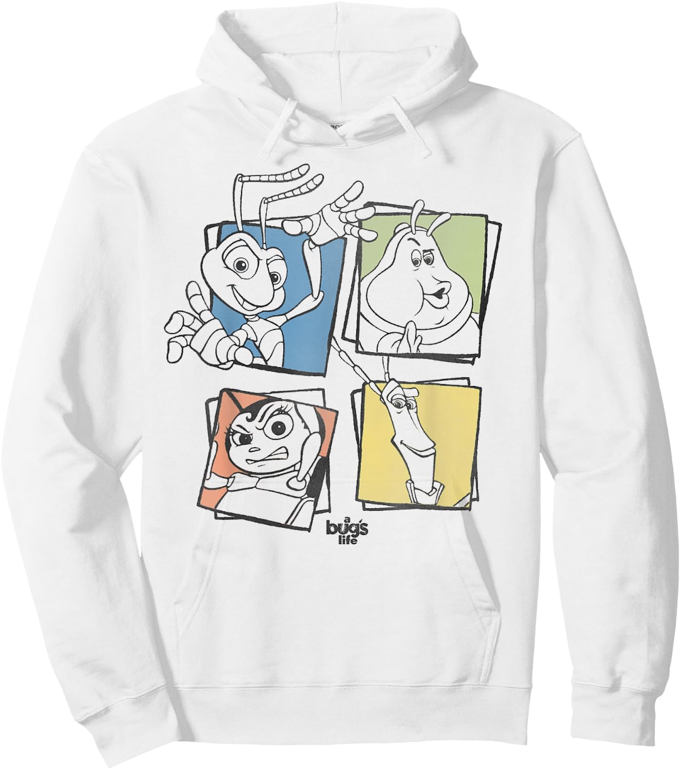 Disney Pixar A Bug's Life Group Shot Box Up Hoodie - Hoodie | White