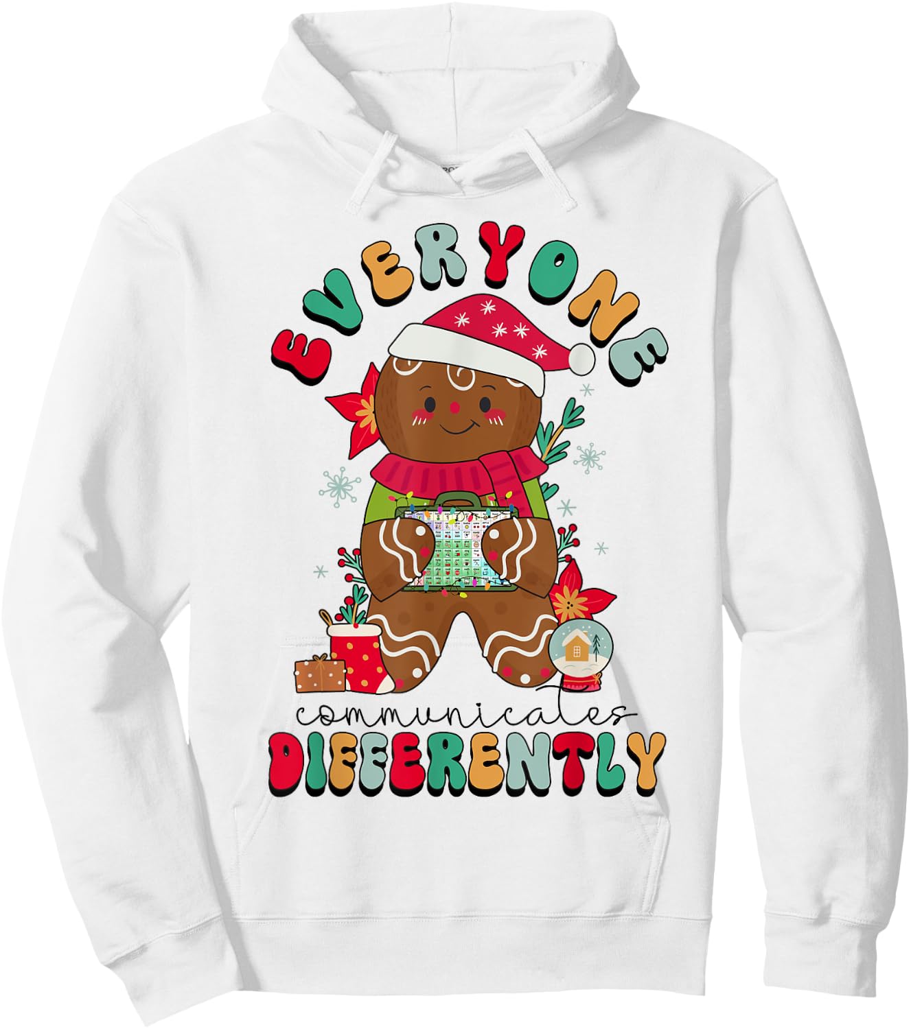 SPED Squad Special Education Teacher Autism Christmas Women Hoodie - Hoodie | White