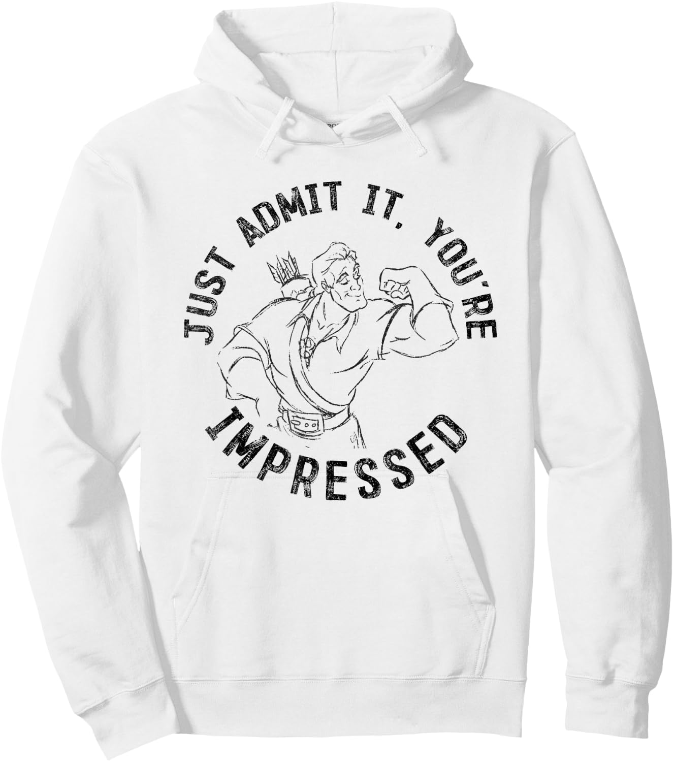 Disney Beauty And The Beast Gaston Flex You're Impressed Hoodie - Hoodie | White