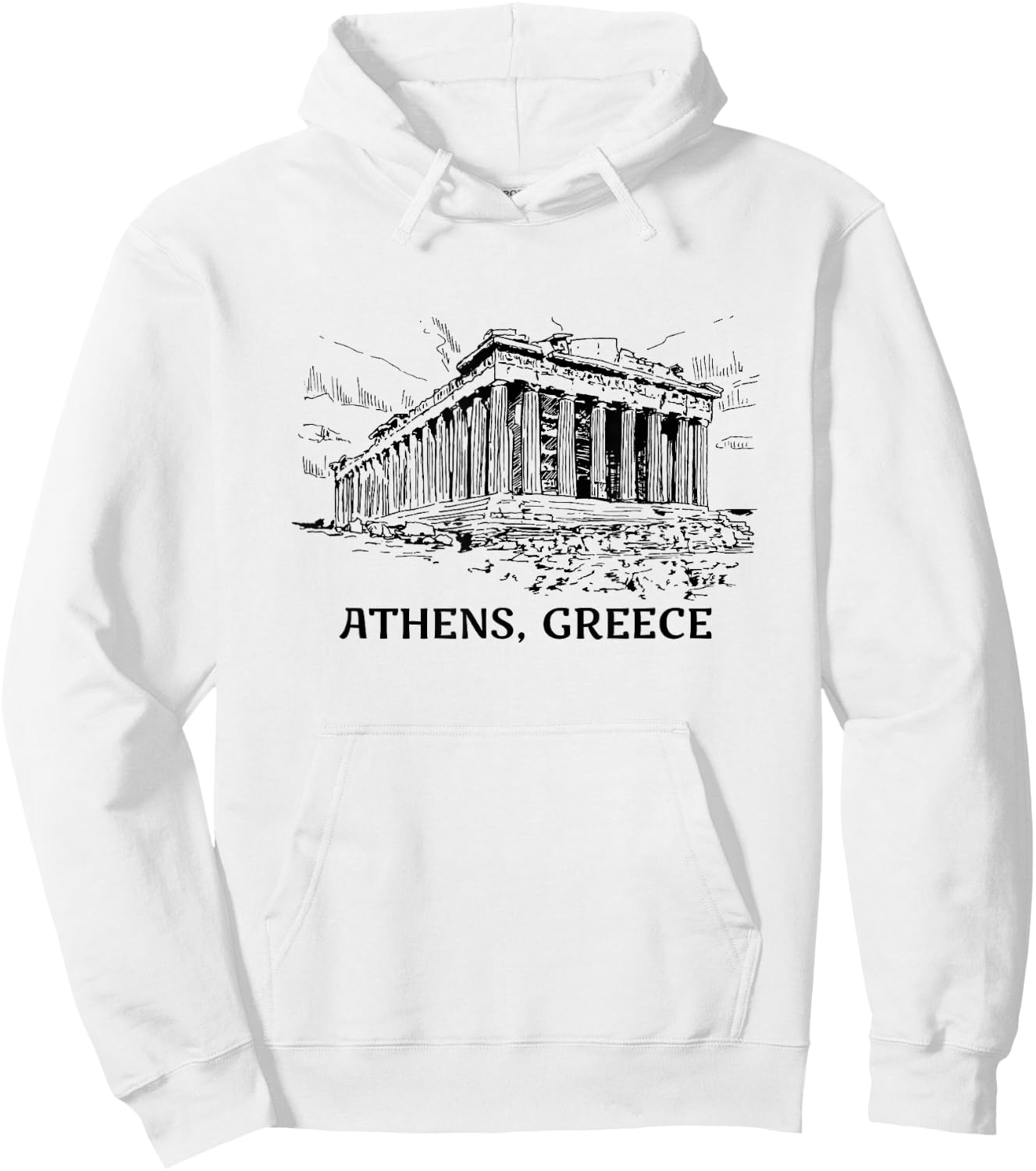 Athens, Greece Hoodie - Hoodie | White