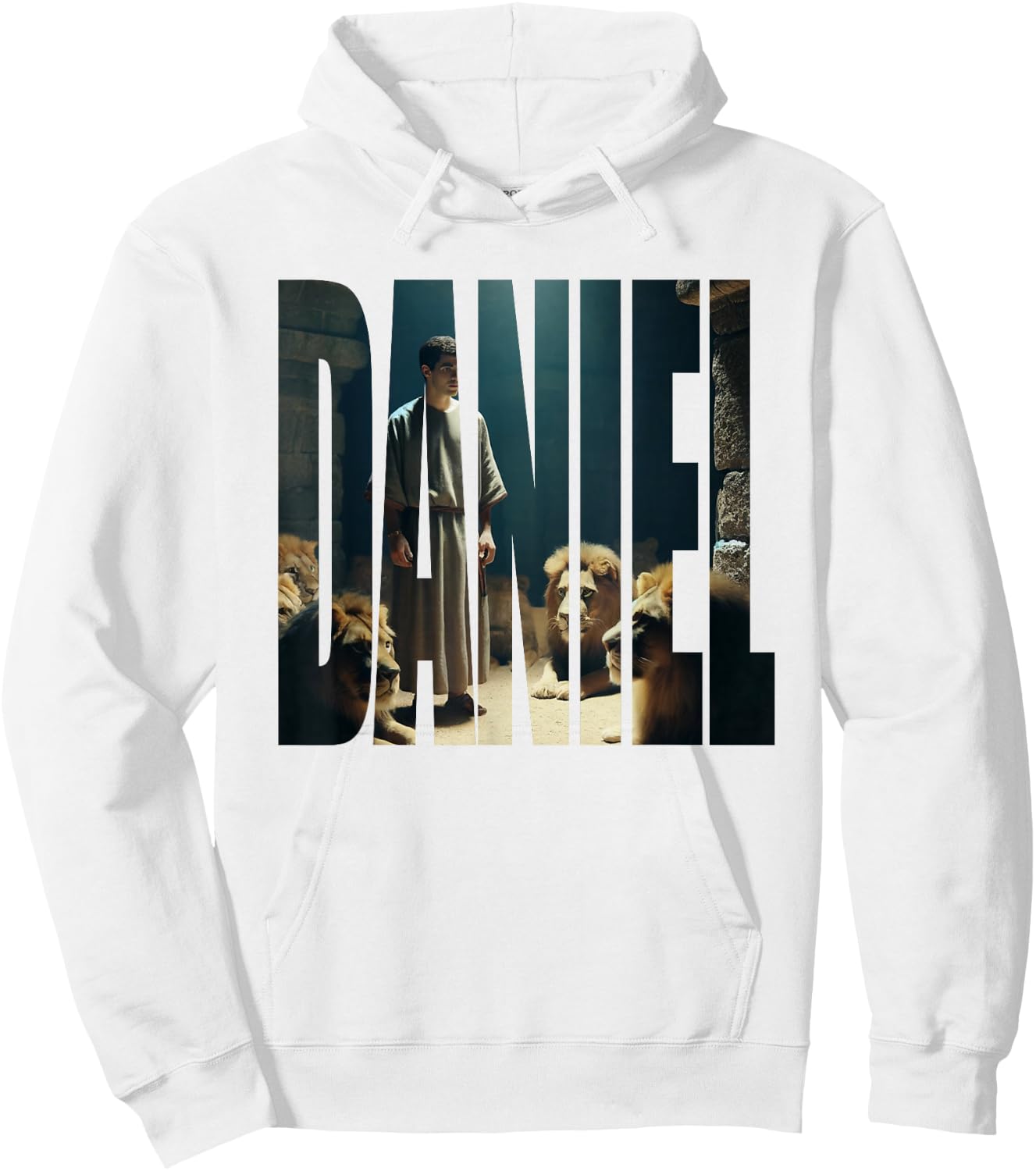 Daniel in the Lions lair Hoodie - Hoodie | White